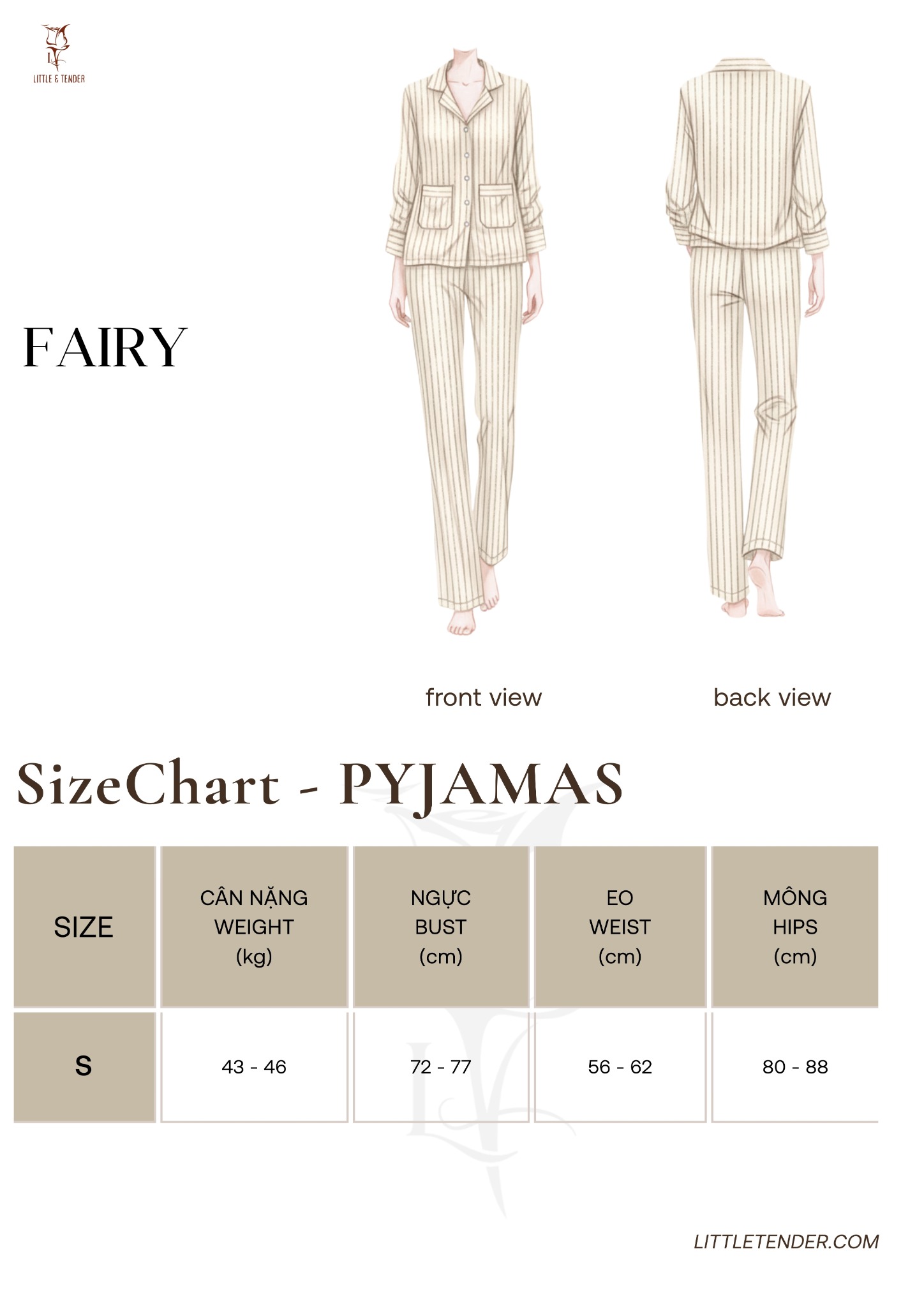 FAIRY SILK PYJAMAS - SET ĐỒ NGỦ LỤA DÀI TAY FAIRY
