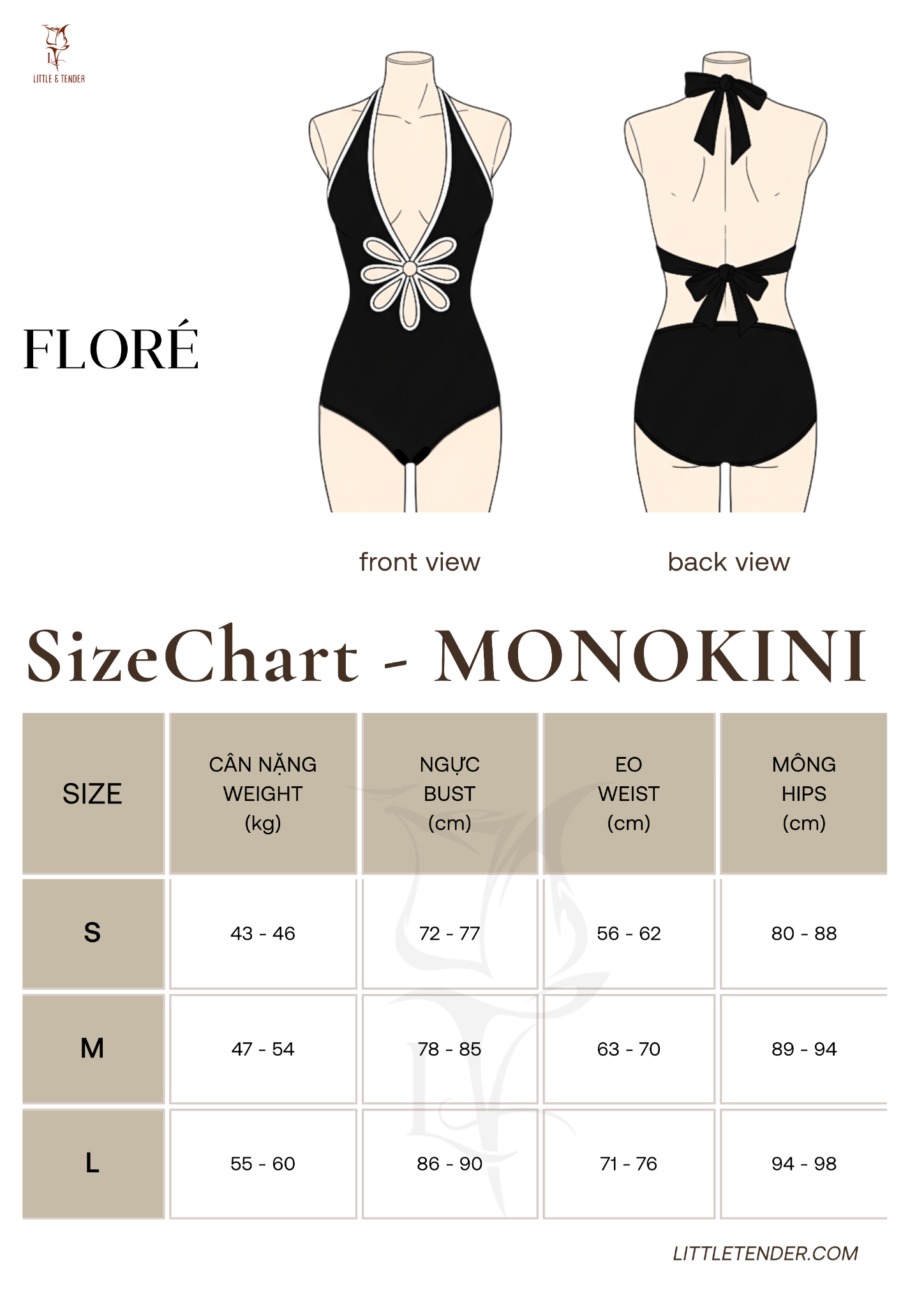 Floré Swimsuit - Áo Tắm 1 Mảnh Front Cutout Hình Hoa Cúc
