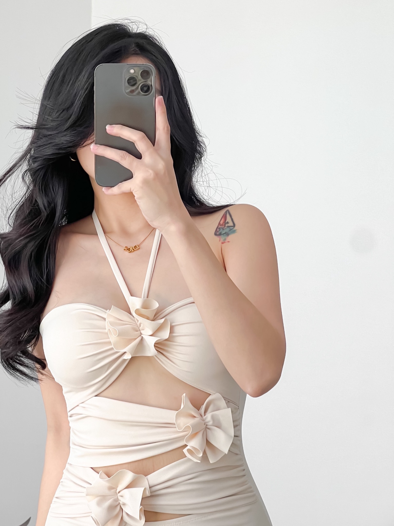 Rowena Swimsuit - Áo Tắm 1 Mảnh Đính 3 Hoa