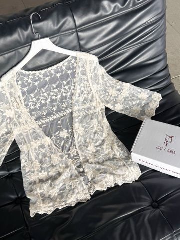 NINA CARDIGAN - ÁO KHOÁC LEN MỎNG THÊU HỌA TIẾT DẠO BIỂN