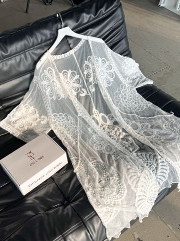 LILY CARDIGAN - ÁO KHOÁC HỌA TIẾT HOA THÊU DÁNG DÀI