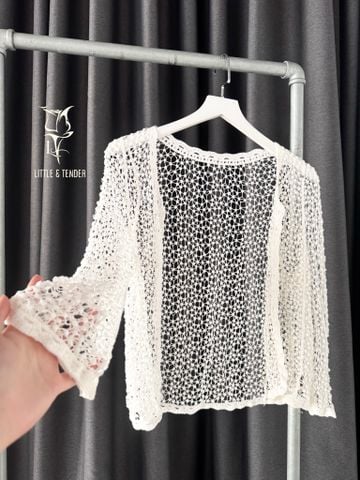 LACE CROCHET CARDIGAN - ÁO KHOÁC HỌA TIẾT HOA LITI