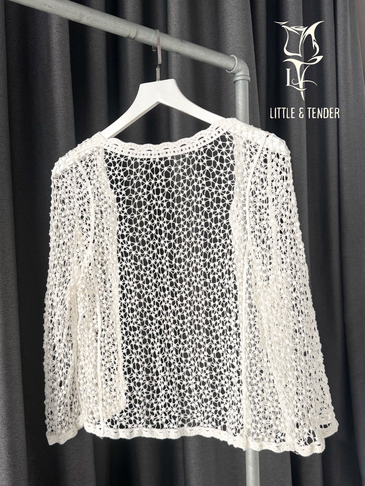 LACE CROCHET CARDIGAN - ÁO KHOÁC HỌA TIẾT HOA LITI