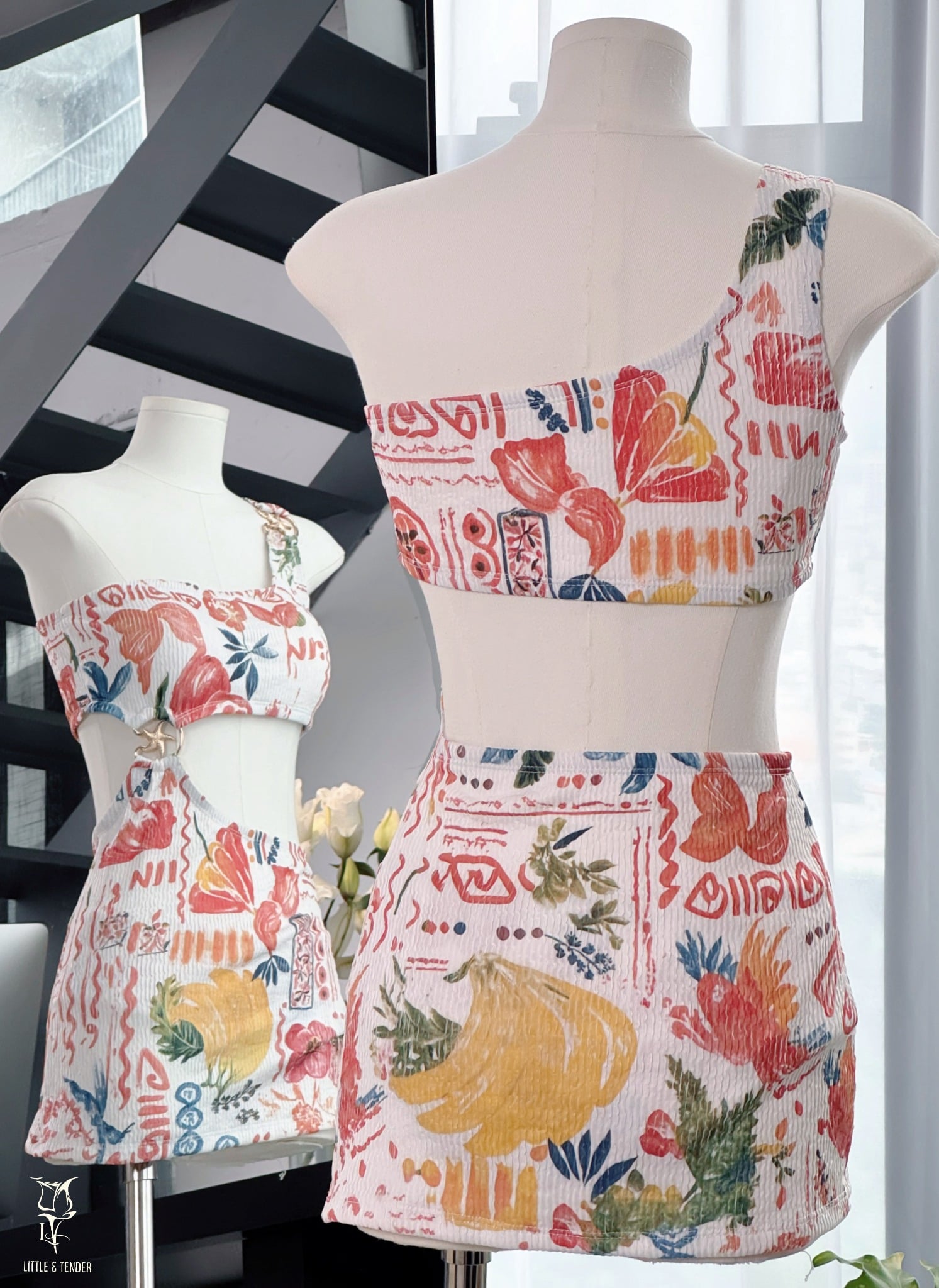 Oceva Swimsuit - Áo Tắm 1 Mảnh Váy Kèm Quần Chip -  Họa Tiết Độc Quyền