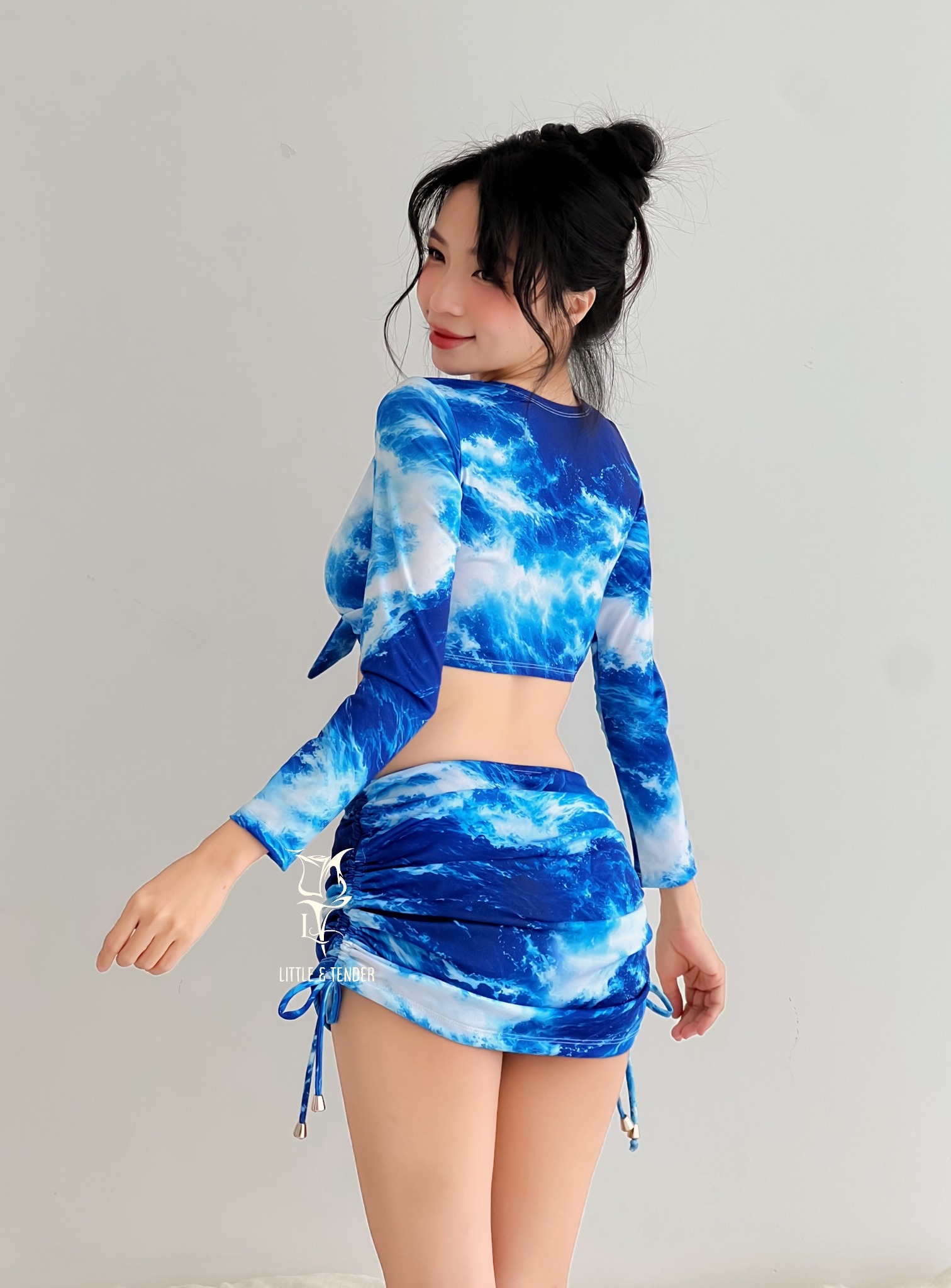 OCEAN COUPLE SET - SET ĐỒ BƠI COUPLE HỌA TIẾT SÓNG BIỂN ĐỘC QUYỀN