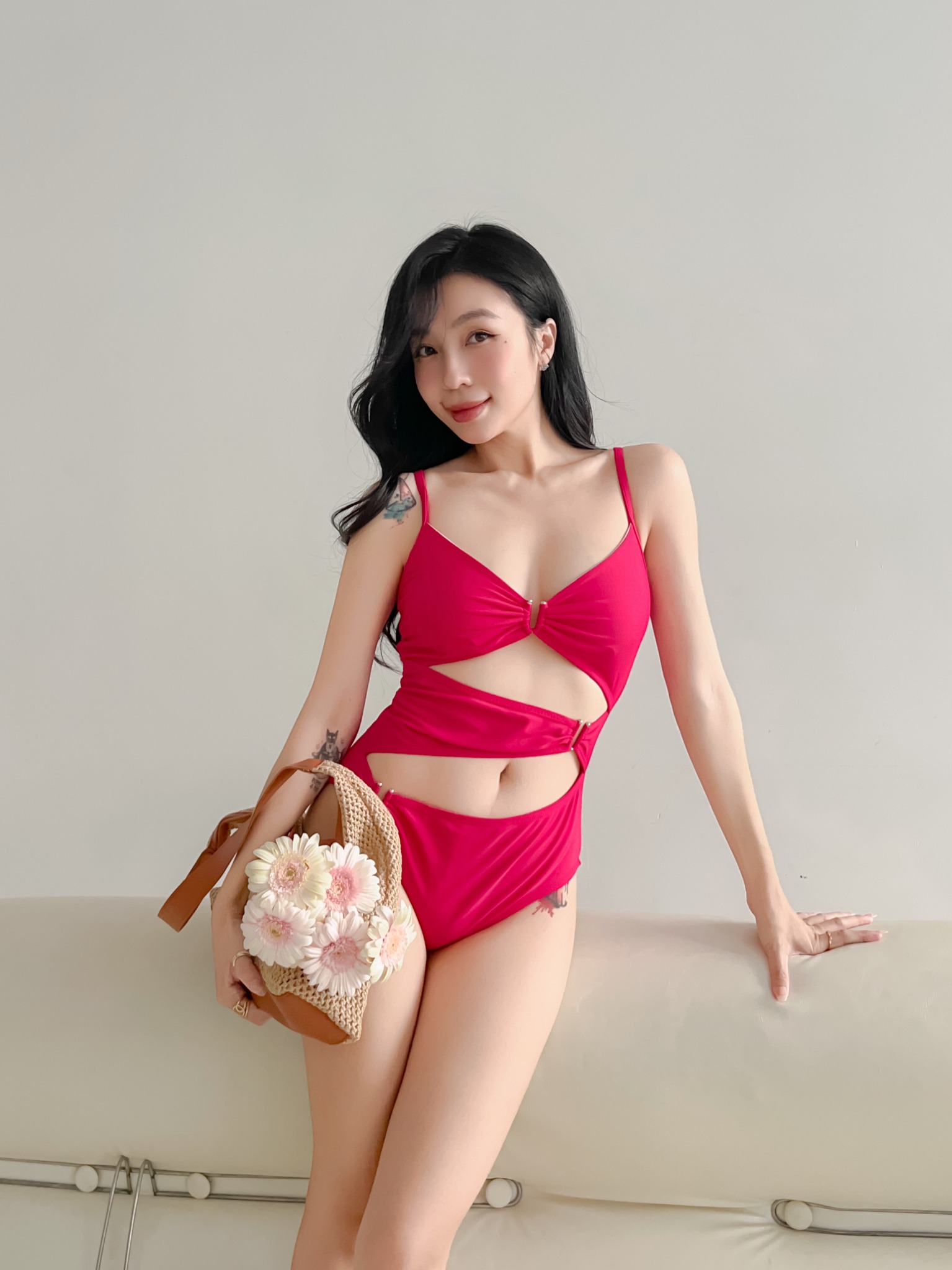 Elysa Swimsuit - Áo Tắm 1 Mảnh Cutout Khuyên Chữ U