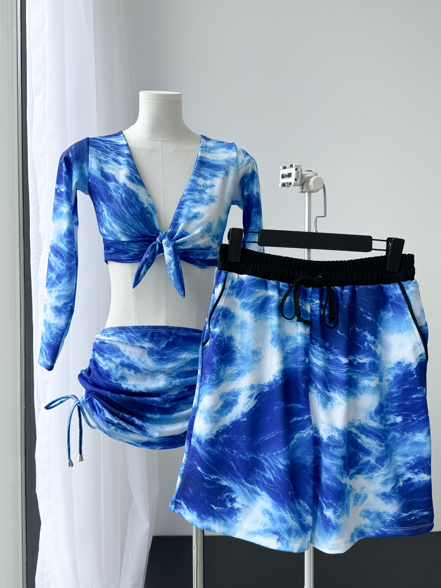 OCEAN COUPLE SET - SET ĐỒ BƠI COUPLE HỌA TIẾT SÓNG BIỂN ĐỘC QUYỀN