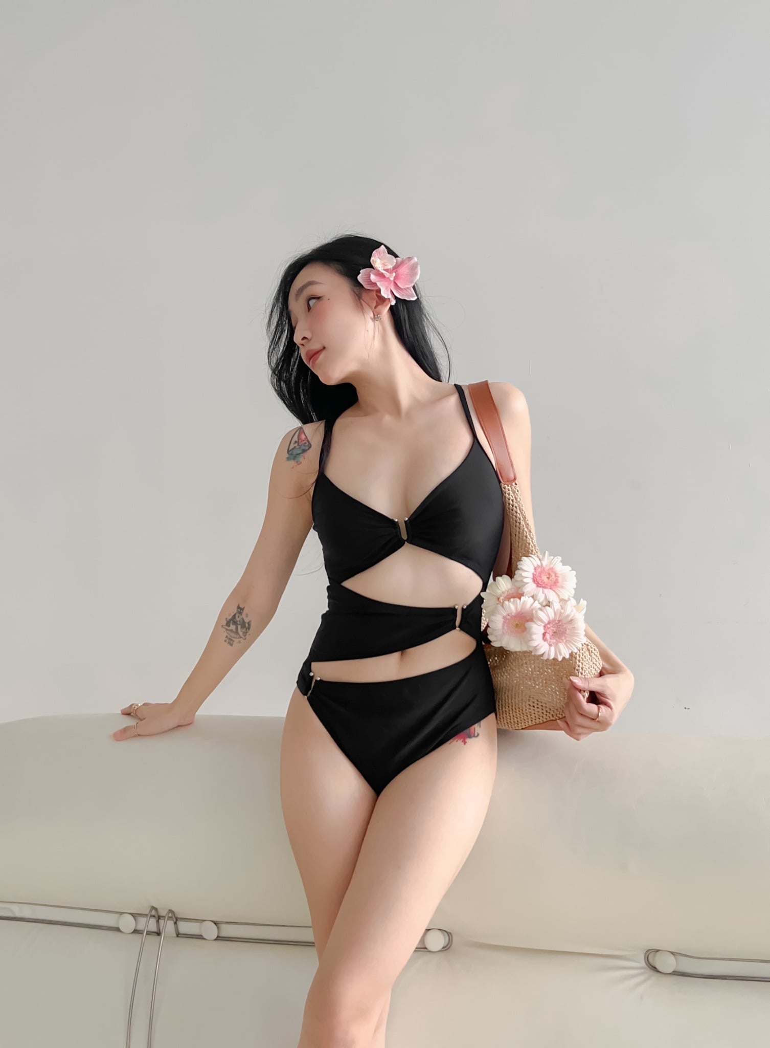 Elysa Swimsuit - Áo Tắm 1 Mảnh Cutout Khuyên Chữ U