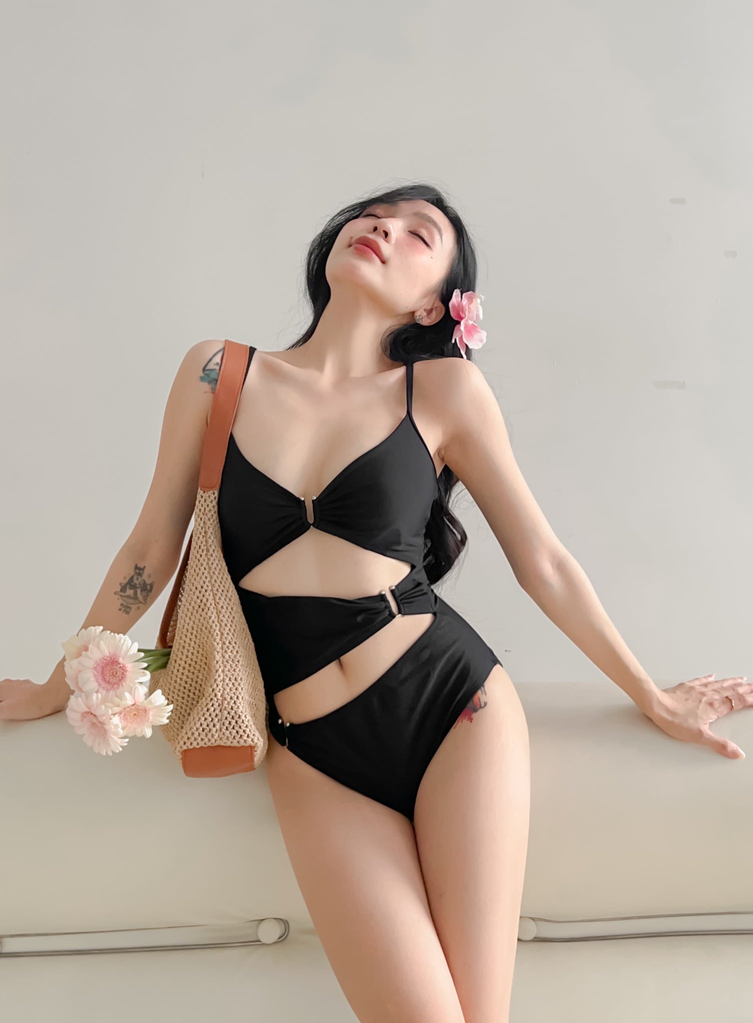Elysa Swimsuit - Áo Tắm 1 Mảnh Cutout Khuyên Chữ U