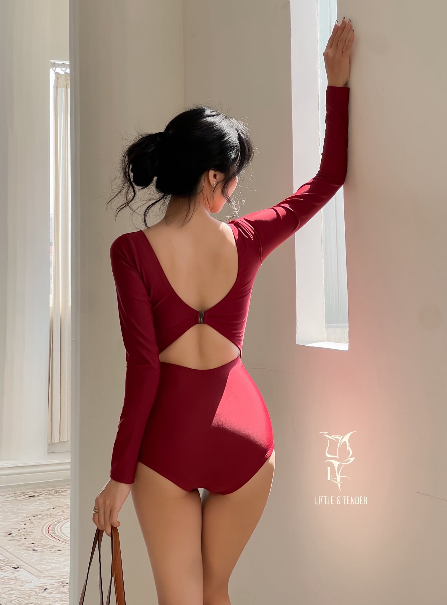 XAVIA SWIMSUIT - ÁO TẮM MỘT MẢNH CUTOUT VẢI BÓNG