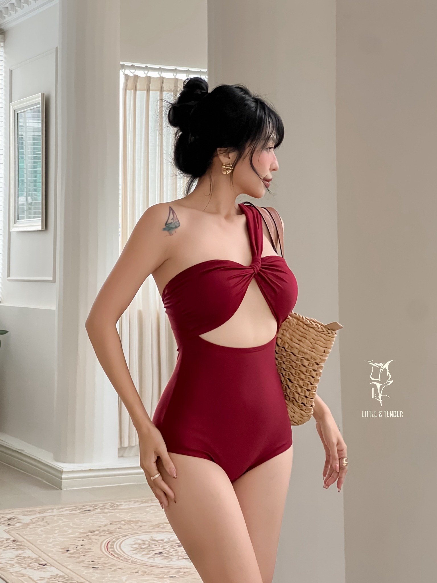 Athena Swimsuit - Áo Tắm 1 Mảnh Chéo Vai