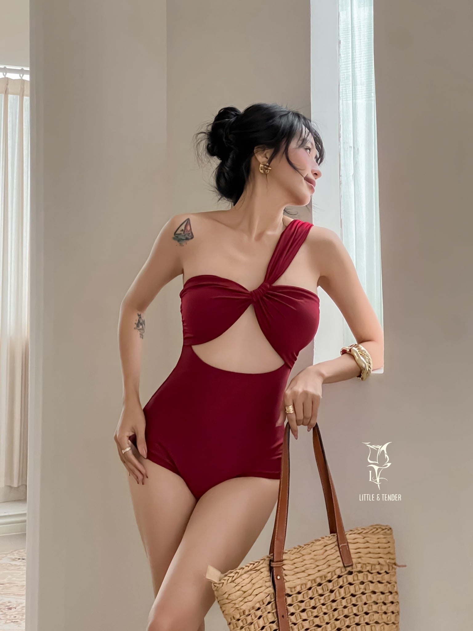 Athena Swimsuit - Áo Tắm 1 Mảnh Chéo Vai