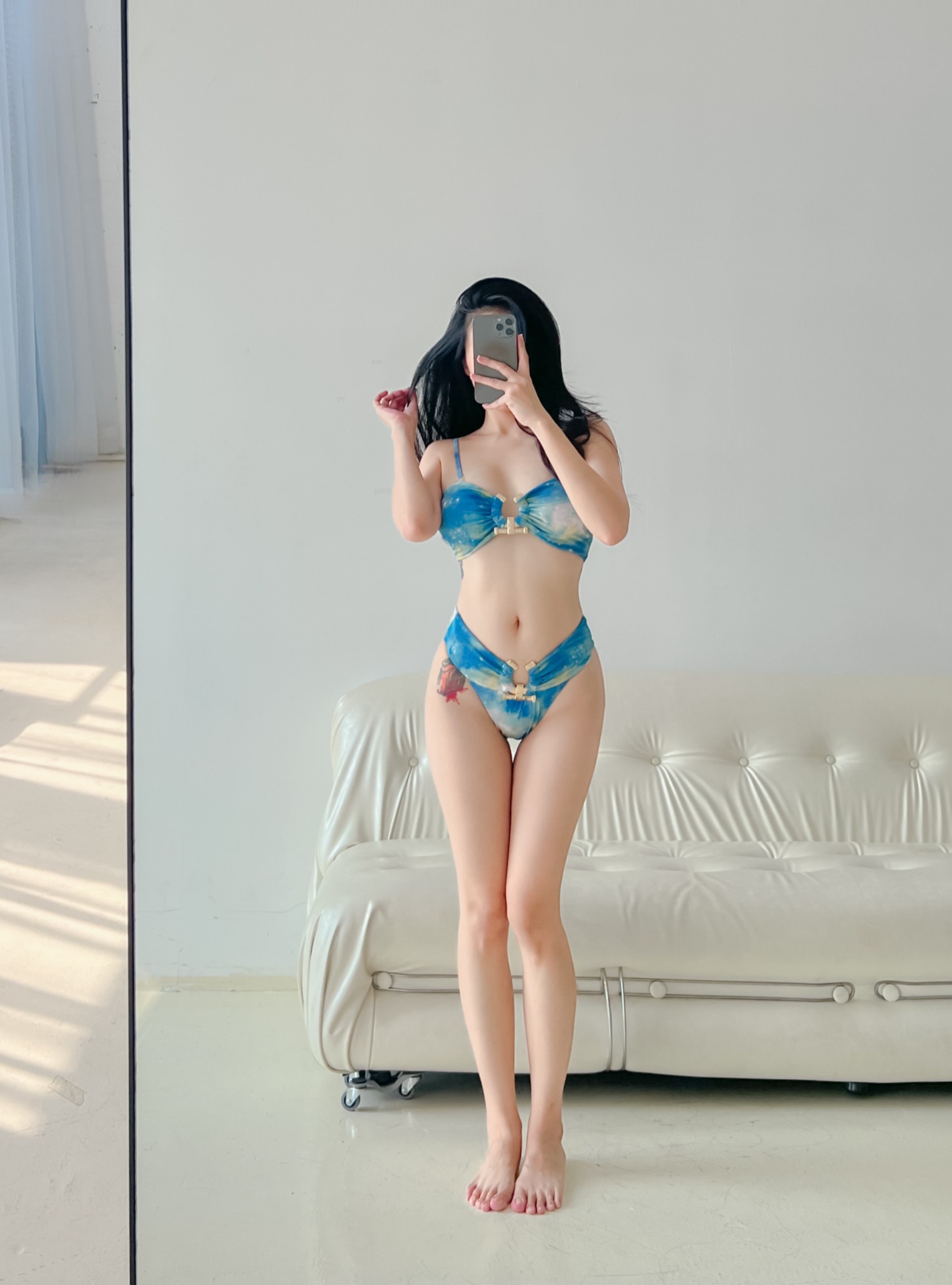 CRYSTAL SWIMSUIT - ÁO TẮM 2 MẢNH SEXY HỌA TIẾT LOANG MÀU TRENDY