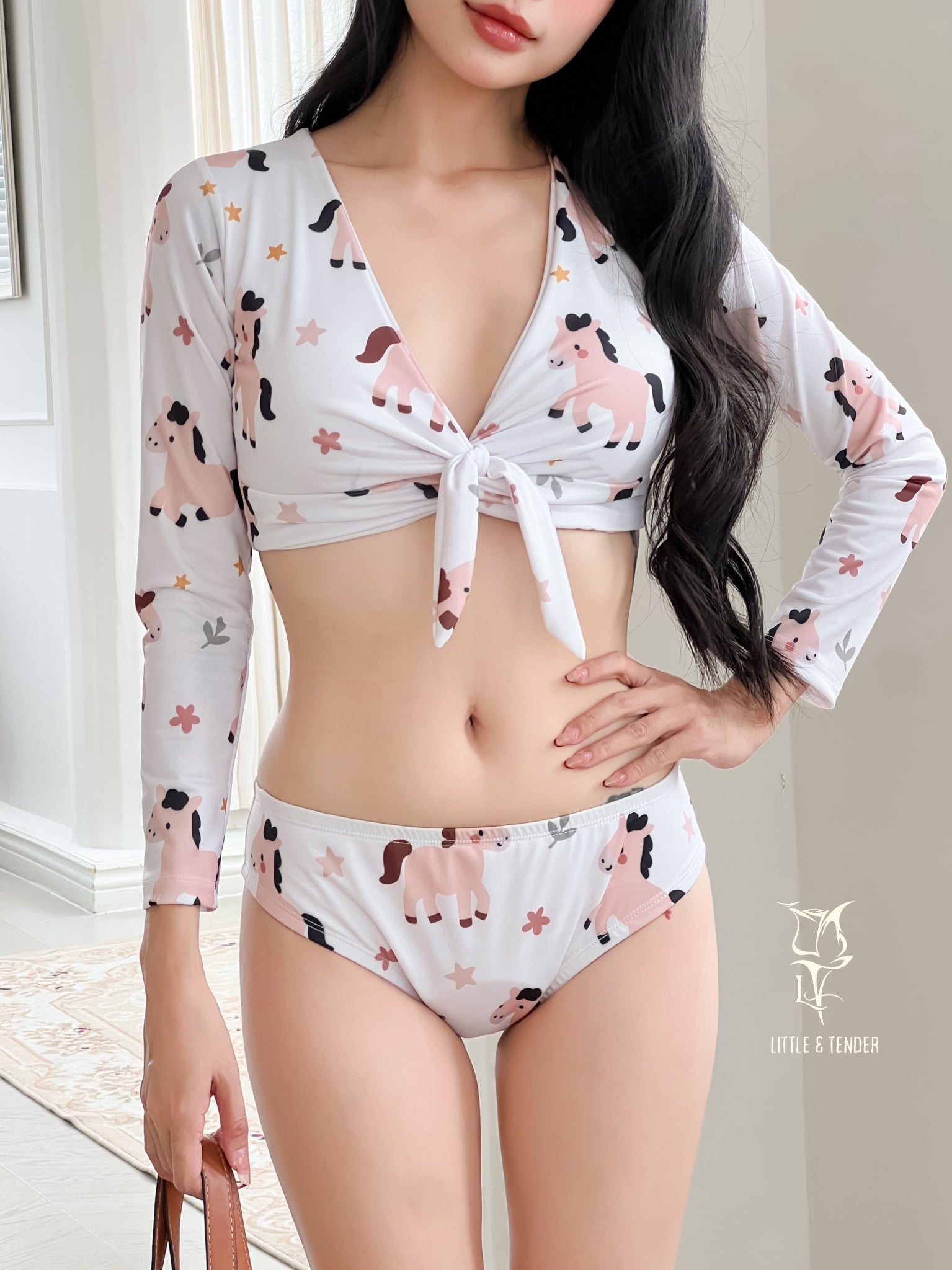 UNICORN COUPLE SET - SET BIKINI ĐÔI HỌA TIẾT BÍNH NGỌ (SALE)