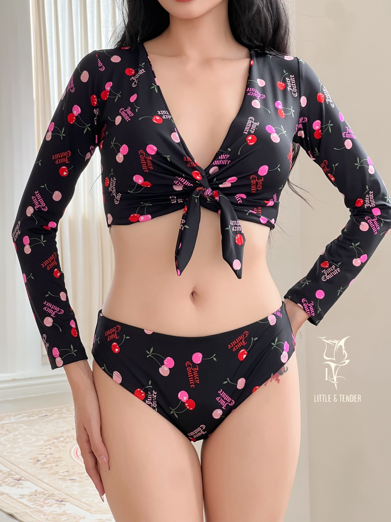 CHERRY COUPLE SET - SET BIKINI COUPLE HỌA TIẾT CHERRY DỄ THƯƠNG