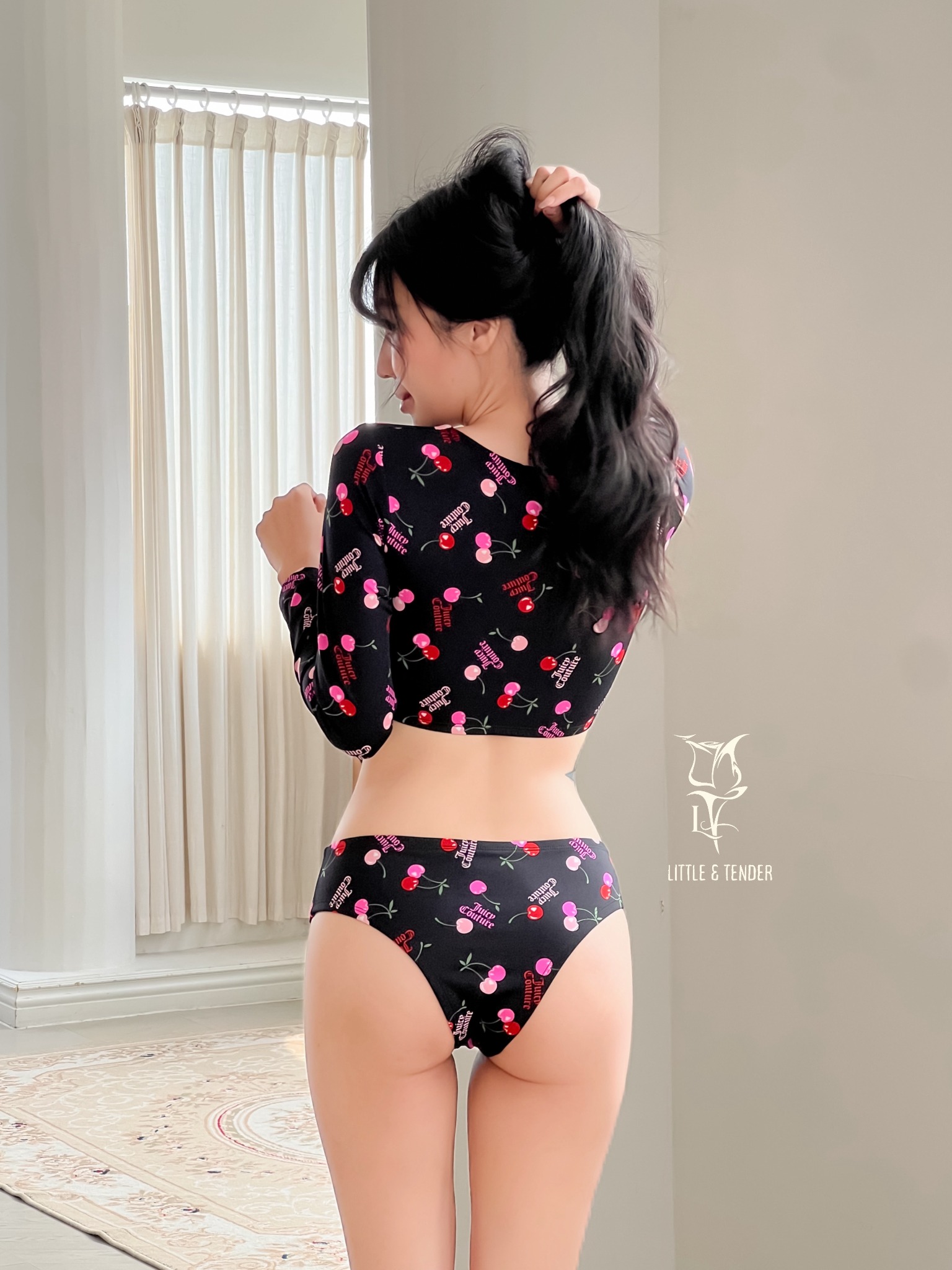 CHERRY COUPLE SET - SET BIKINI COUPLE HỌA TIẾT CHERRY DỄ THƯƠNG