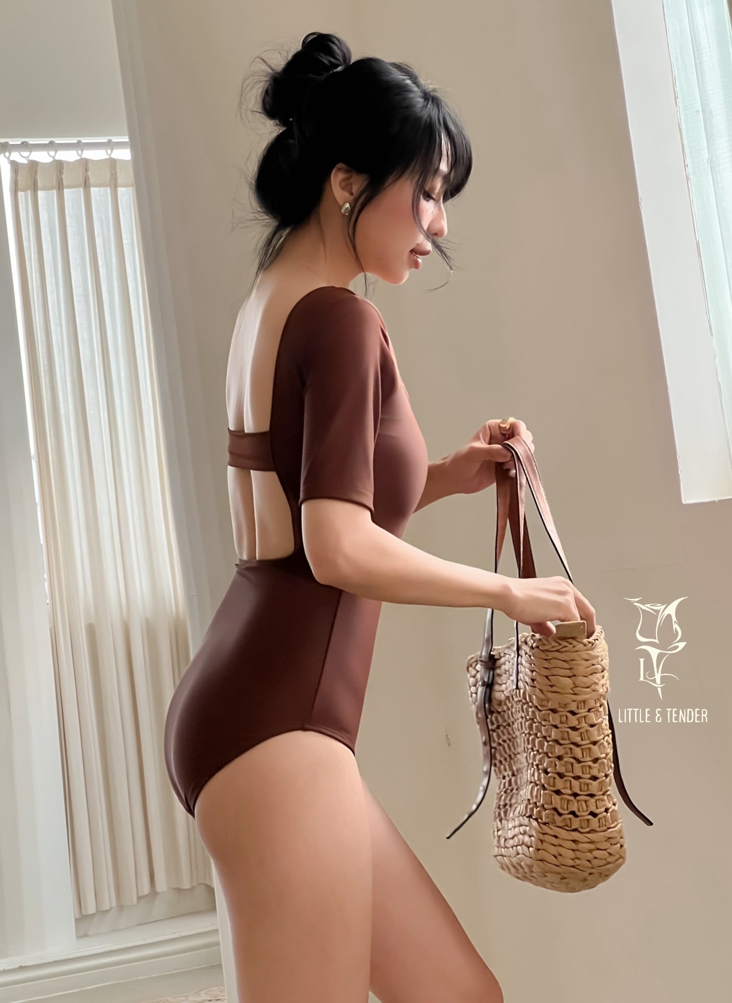 LITA SWIMSUIT - ÁO TẮM 1 MẢNH KÍN ĐÁO TAY LỞ
