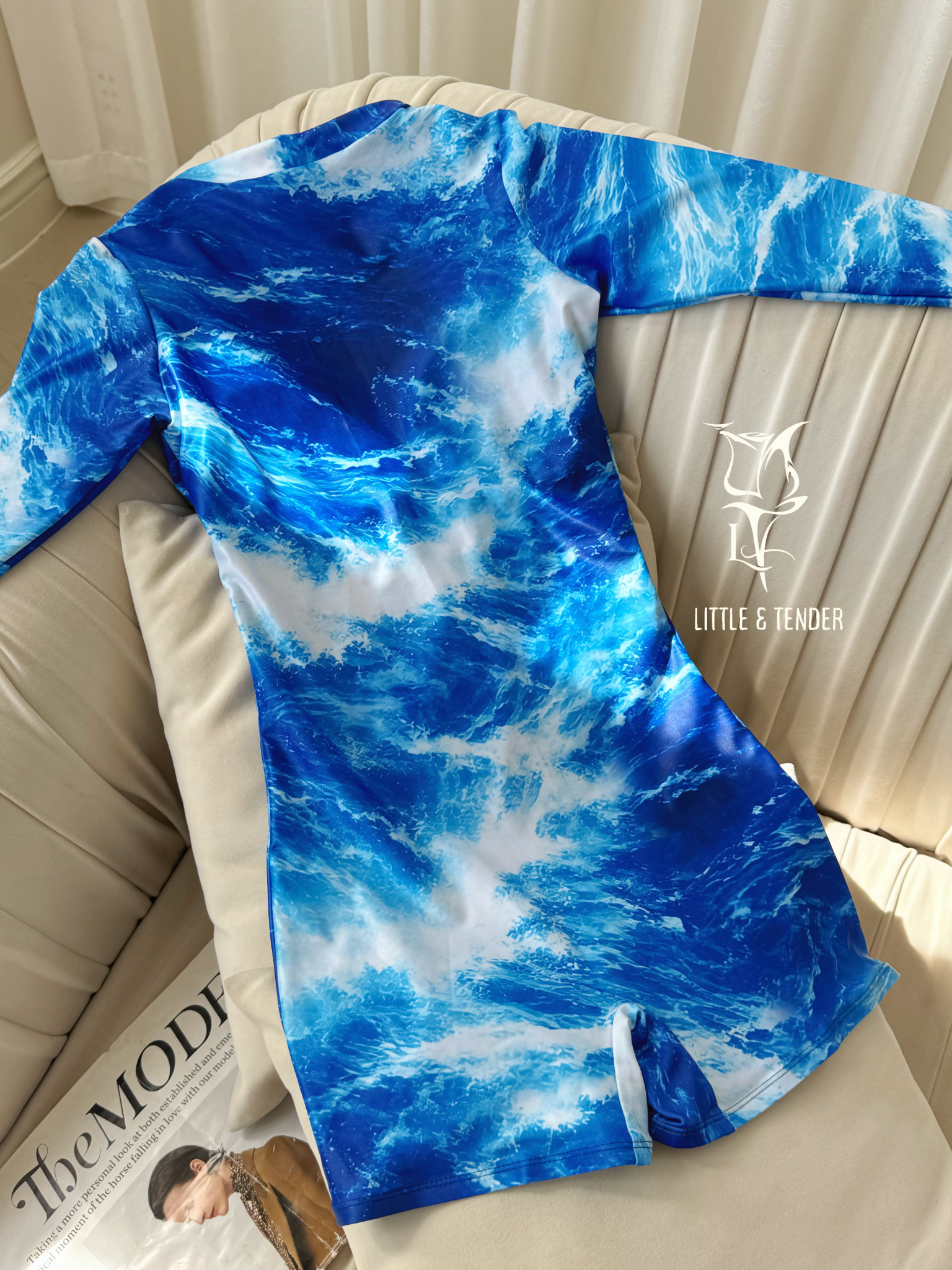 OCEAN KISS - ÁO TẮM 1 MẢNH KHOÁ KÉO SÓNG BIỂN