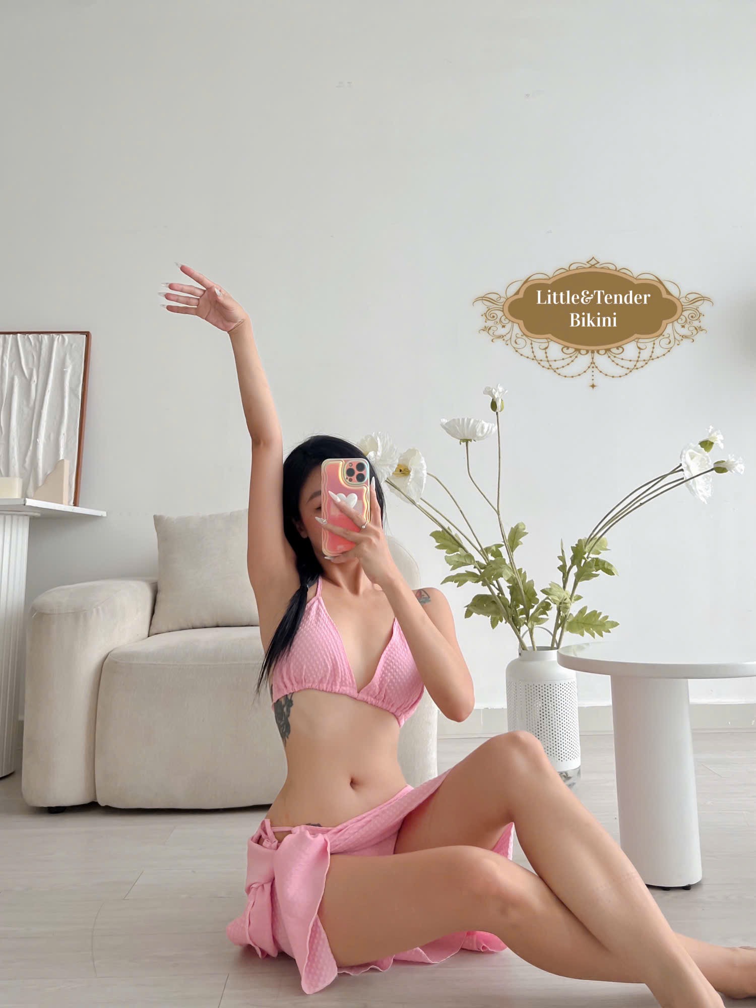 AMITA SWIMSUIT - Set 3 Món Vải Xốp Với 4 Tone Màu Trẻ Trung