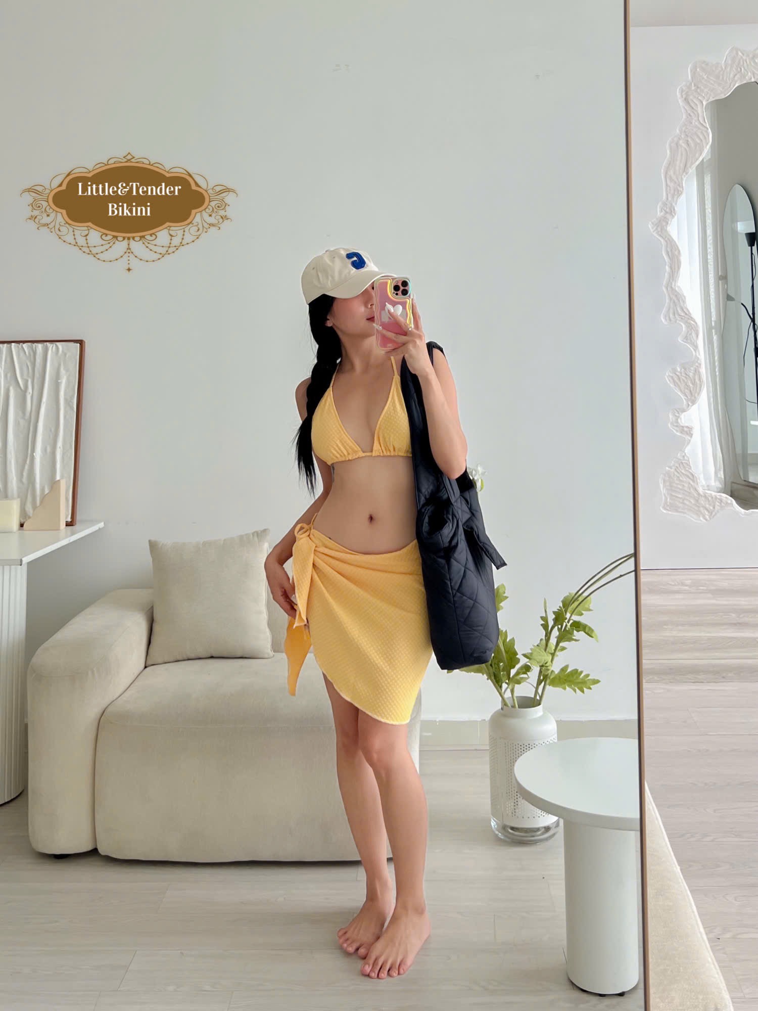 AMITA SWIMSUIT - Set 3 Món Vải Xốp Với 4 Tone Màu Trẻ Trung