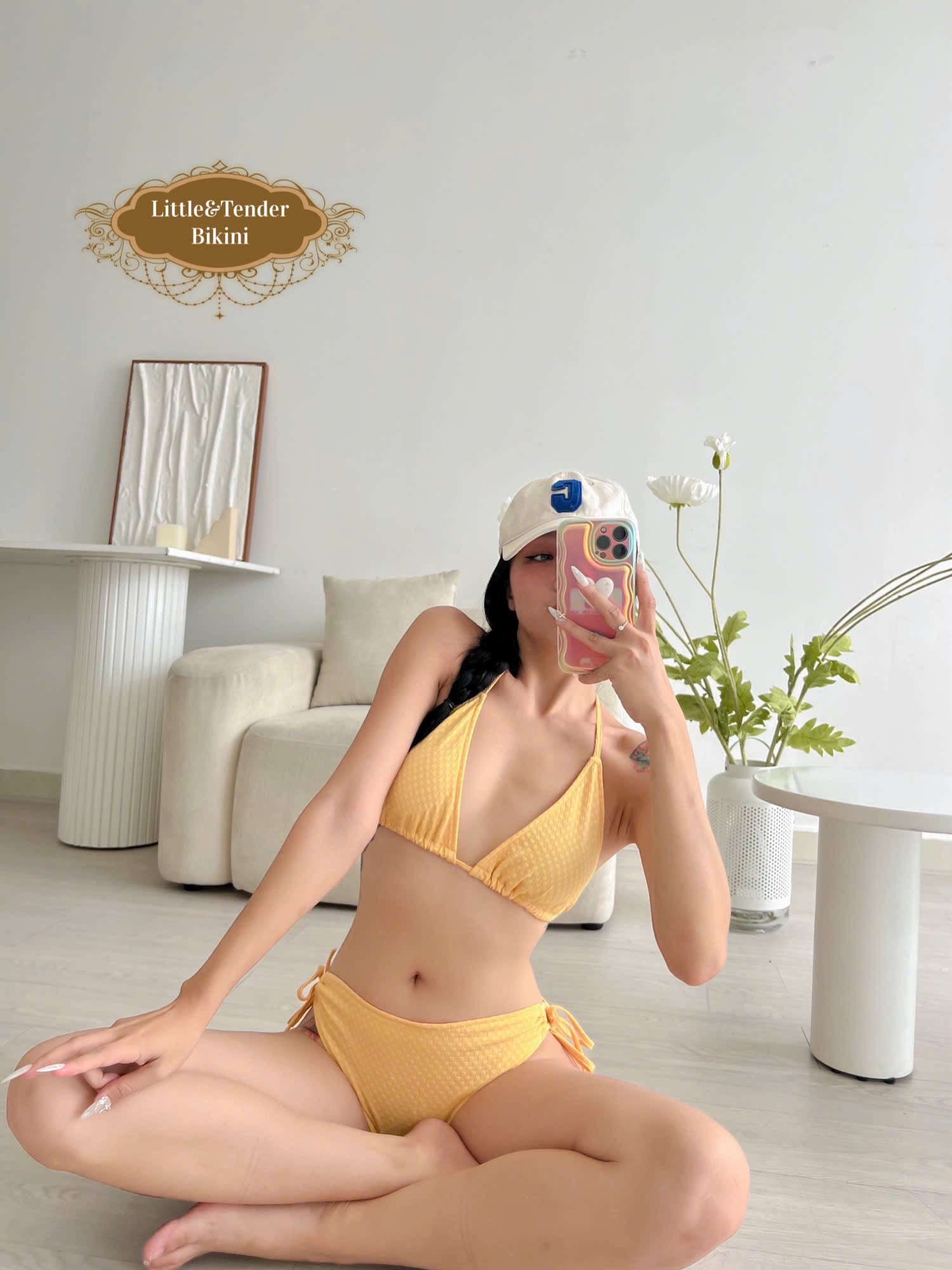 AMITA SWIMSUIT - Set 3 Món Vải Xốp Với 4 Tone Màu Trẻ Trung