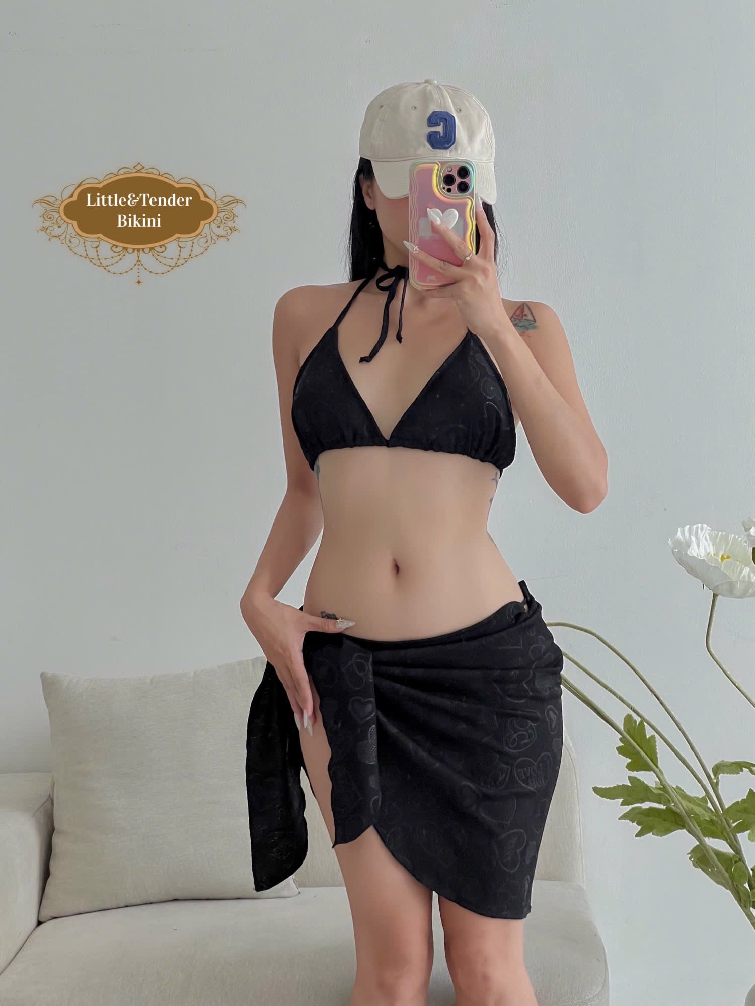 AMITA SWIMSUIT - Set 3 Món Vải Xốp Với 4 Tone Màu Trẻ Trung