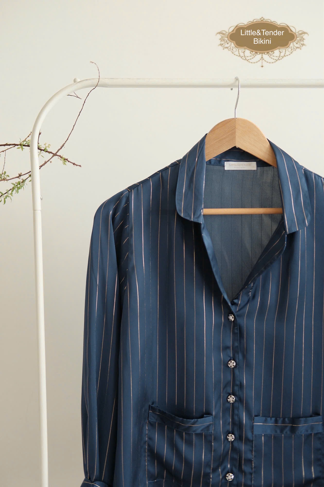ROYAL BLUE SLIK PYJAMAS - ĐỒ NGỦ LỤA DÀI MÀU XANH ROYAL