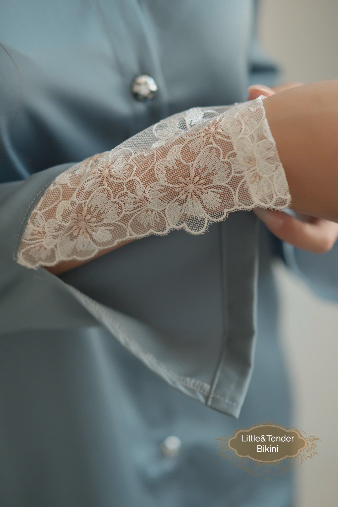 JADE SILK PYJAMAS - SET ĐỒ NGỦ LỤA DÀI MÀU XANH BABY BLUE