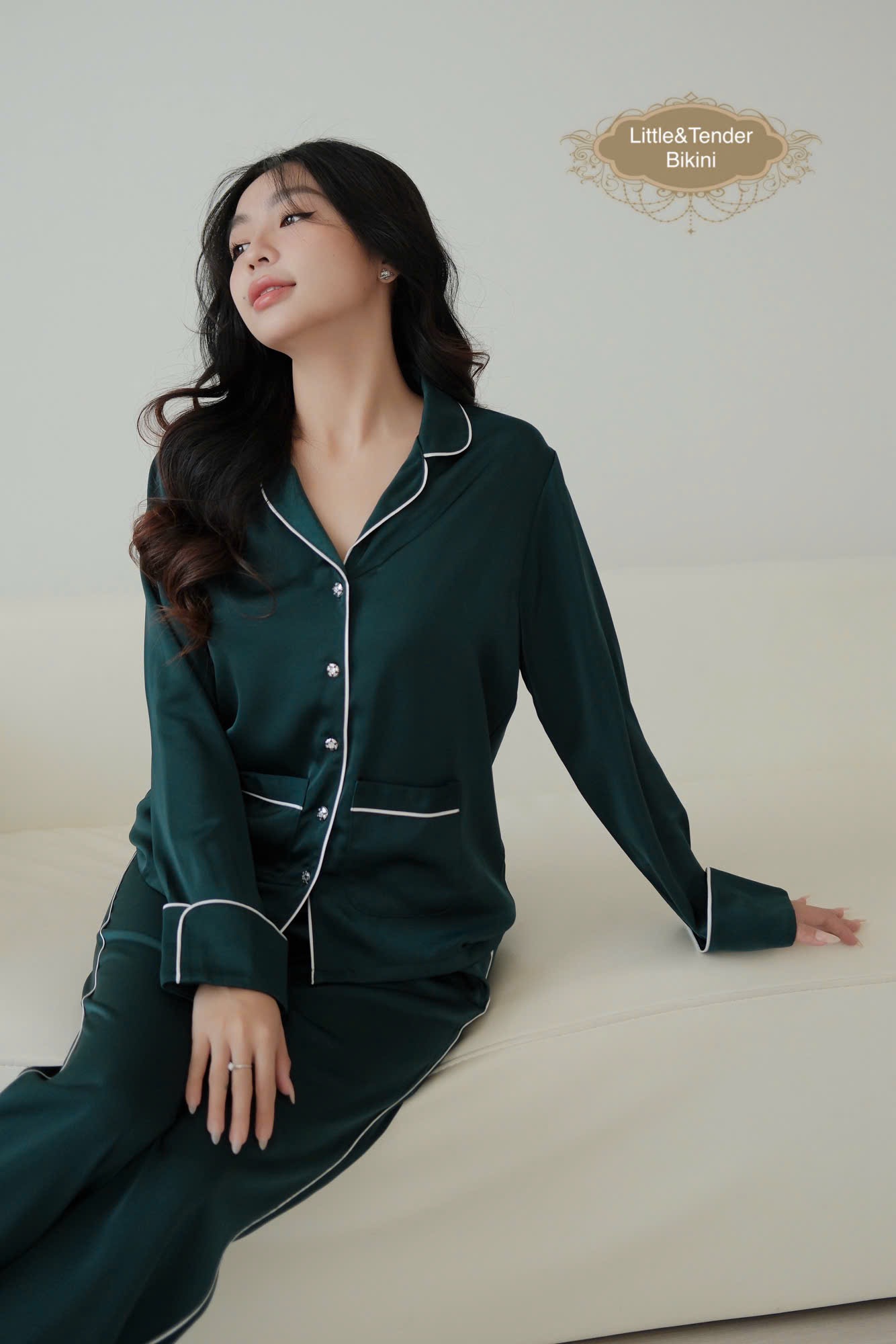SAPPHIRE SILK PYJAMAS - SET ĐỒ NGỦ LỤA DÀI CAO CẤP