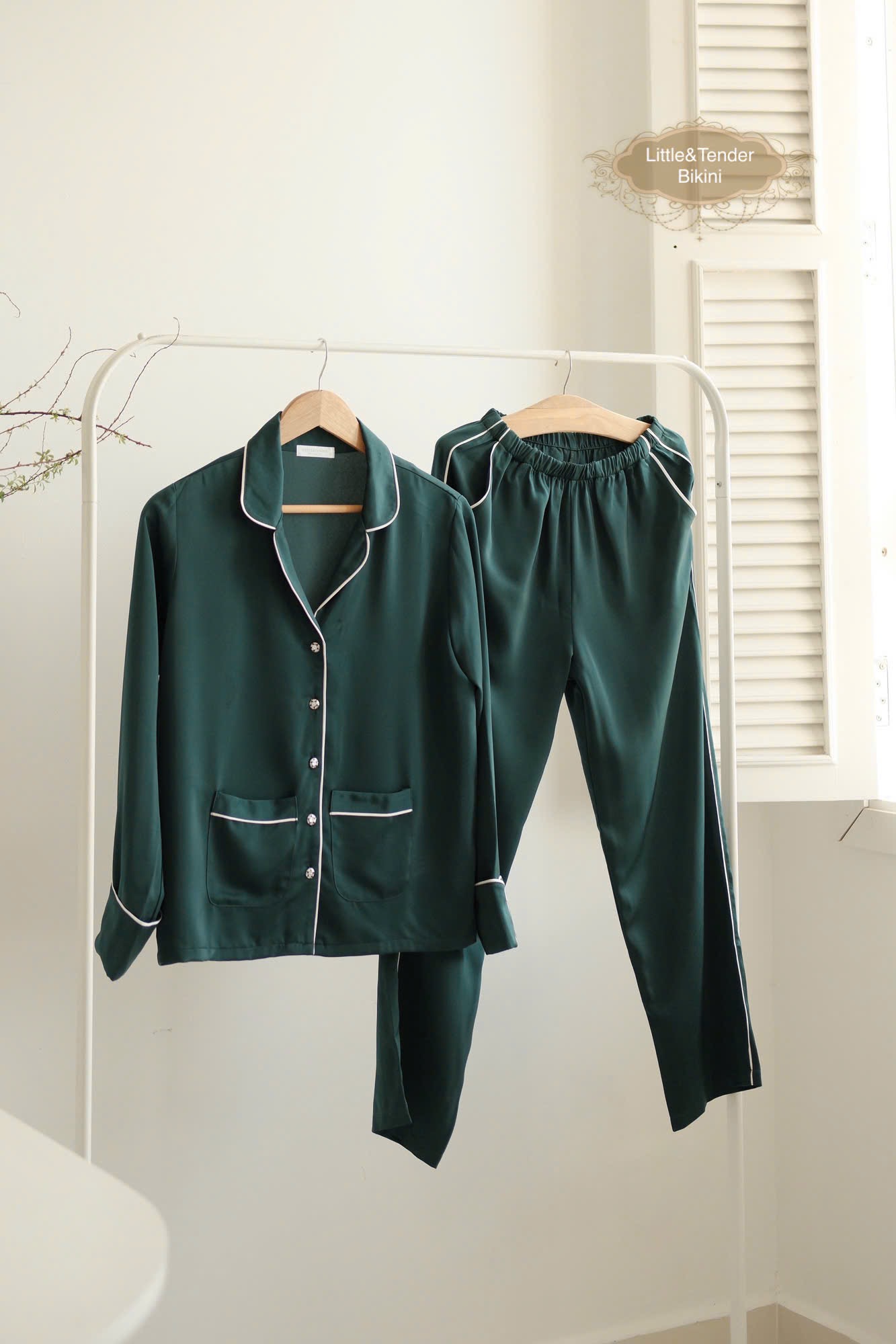 SAPPHIRE SILK PYJAMAS - SET ĐỒ NGỦ LỤA DÀI CAO CẤP