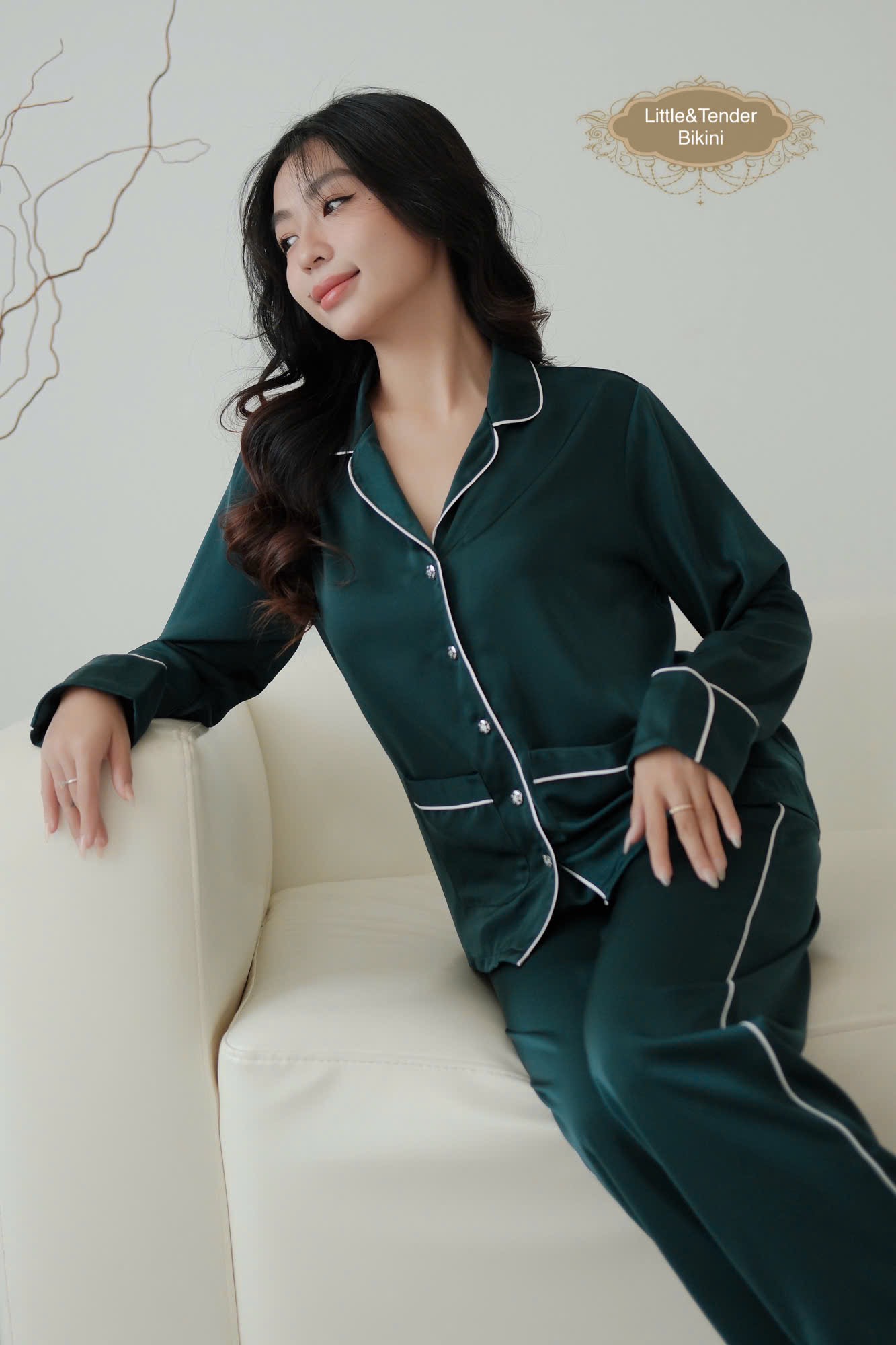SAPPHIRE SILK PYJAMAS - SET ĐỒ NGỦ LỤA DÀI CAO CẤP