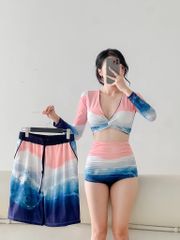 PINKY SEA COUPLE SET - SET BIKINI COUPLE MÀU HỒNG BIỂN