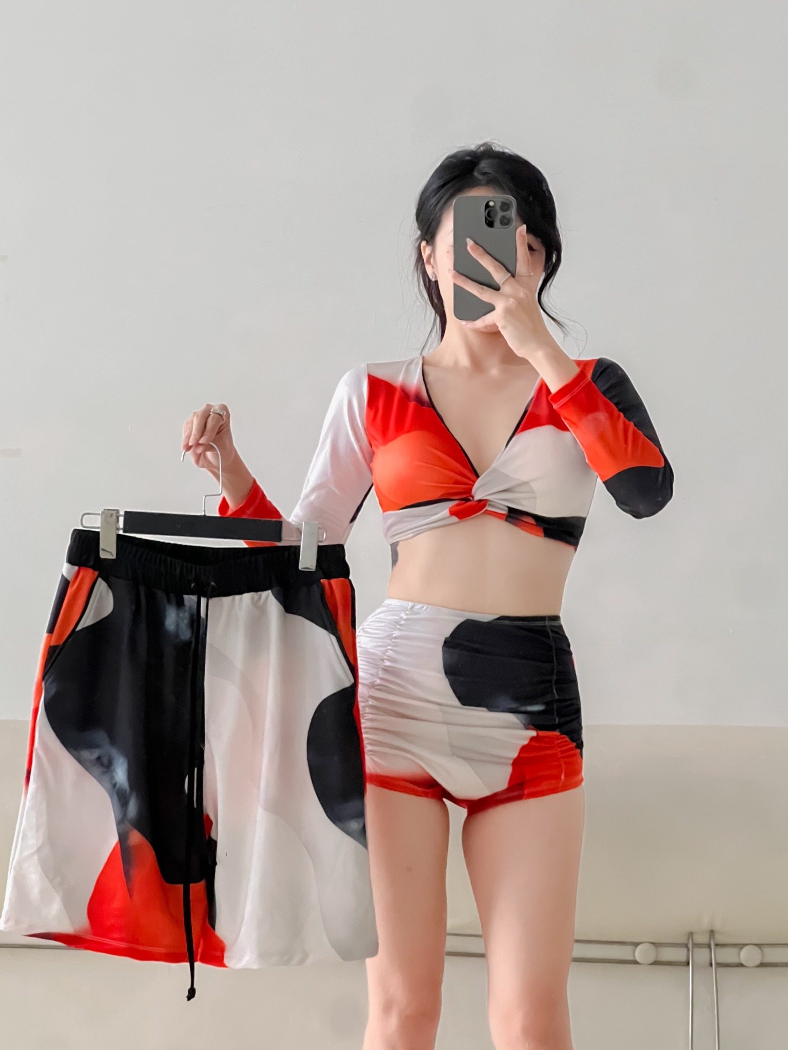Edgy Match Couple Set - SET BIKINI COUPLE LOANG MÀU BÒ SỮA