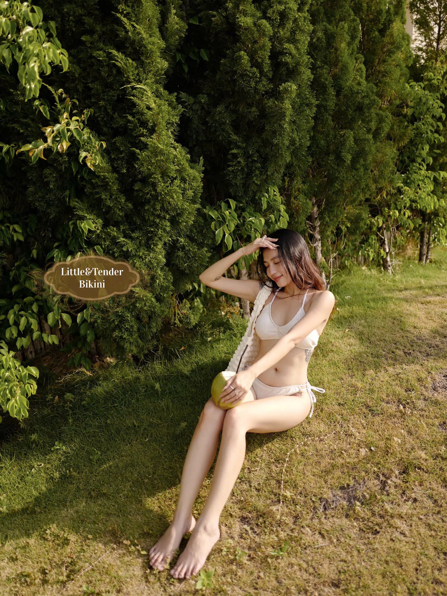 CELADON SWIMSUIT - Set 4 món lưới kim tuyến 3 Màu