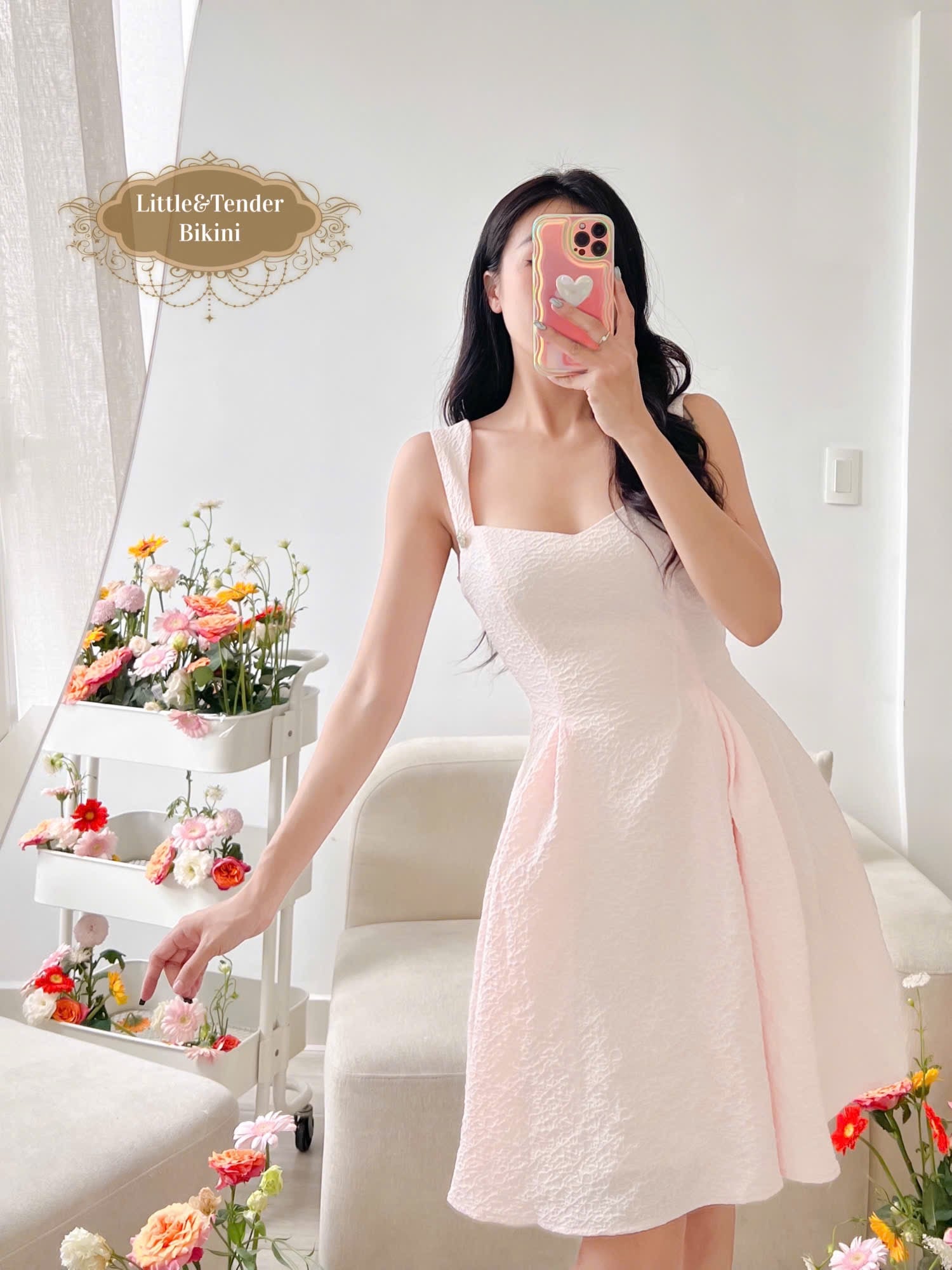 PEACHY DRESS - ĐẦM MAXI HỒNG PHẤN ĐÁNG YÊU