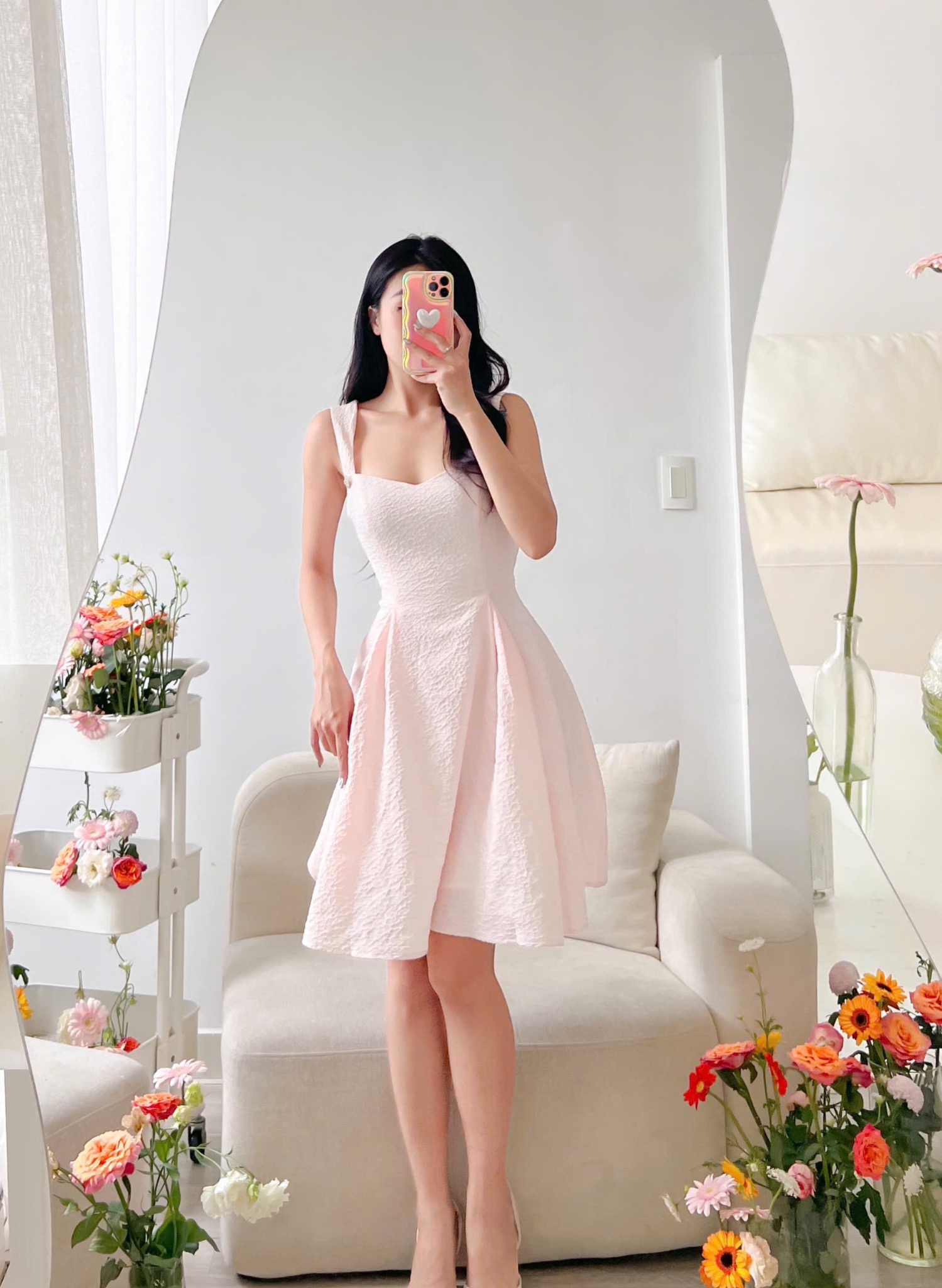 PEACHY DRESS - ĐẦM MAXI HỒNG PHẤN ĐÁNG YÊU