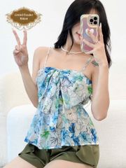 KARSI SHORT PYJAMAS - SET ĐỒ NGỦ NGẮN HỌA TIẾT HOA LÁ