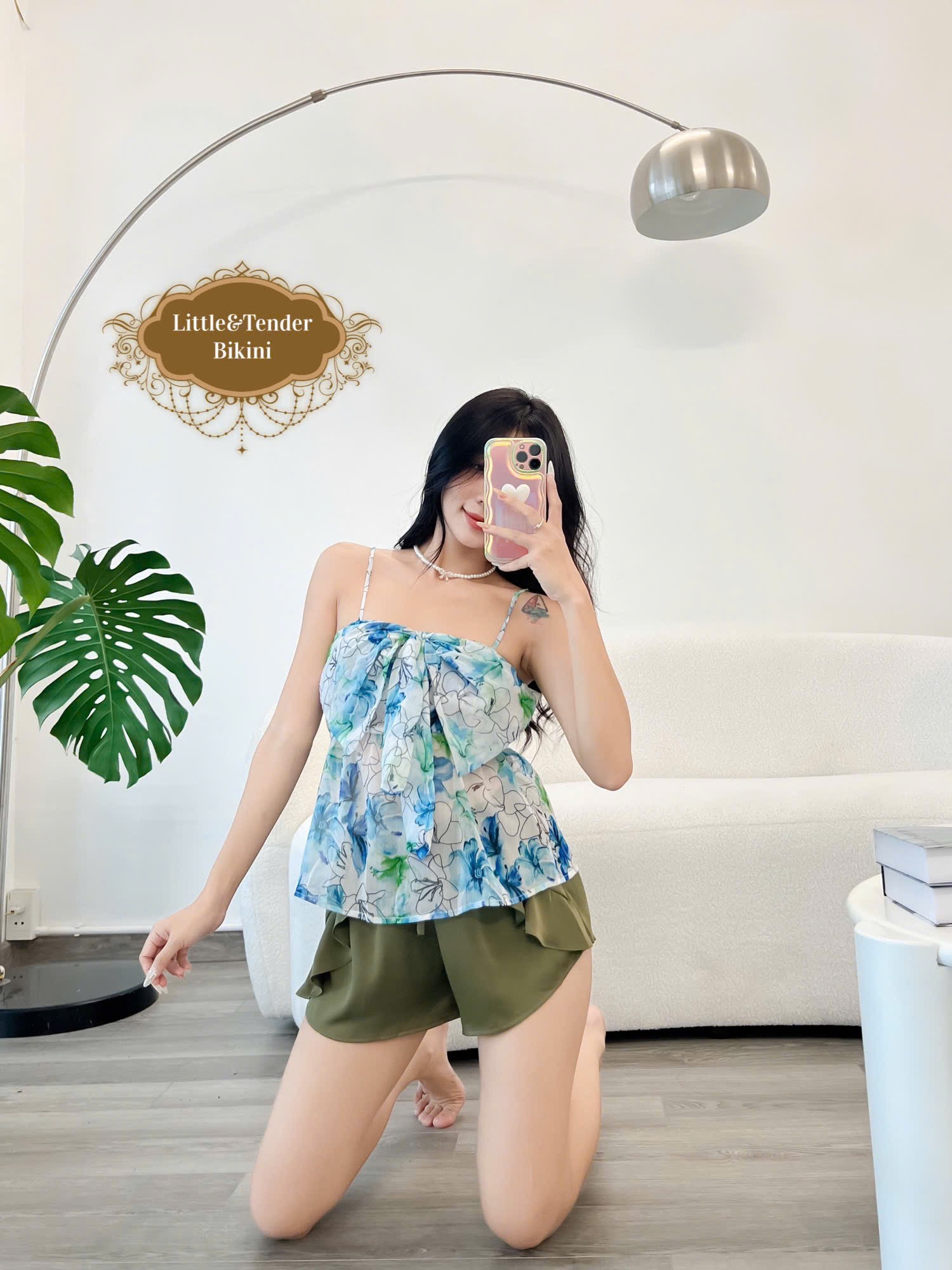 KARSI SHORT PYJAMAS - SET ĐỒ NGỦ NGẮN HỌA TIẾT HOA LÁ