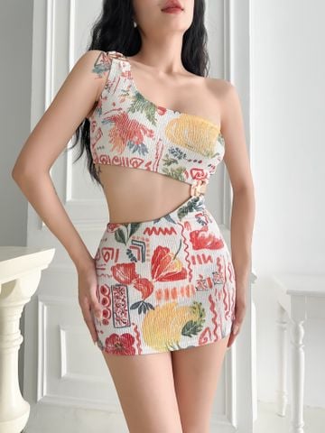 Oceva Swimsuit - Áo Tắm 1 Mảnh Váy Kèm Quần Chip -  Họa Tiết Độc Quyền