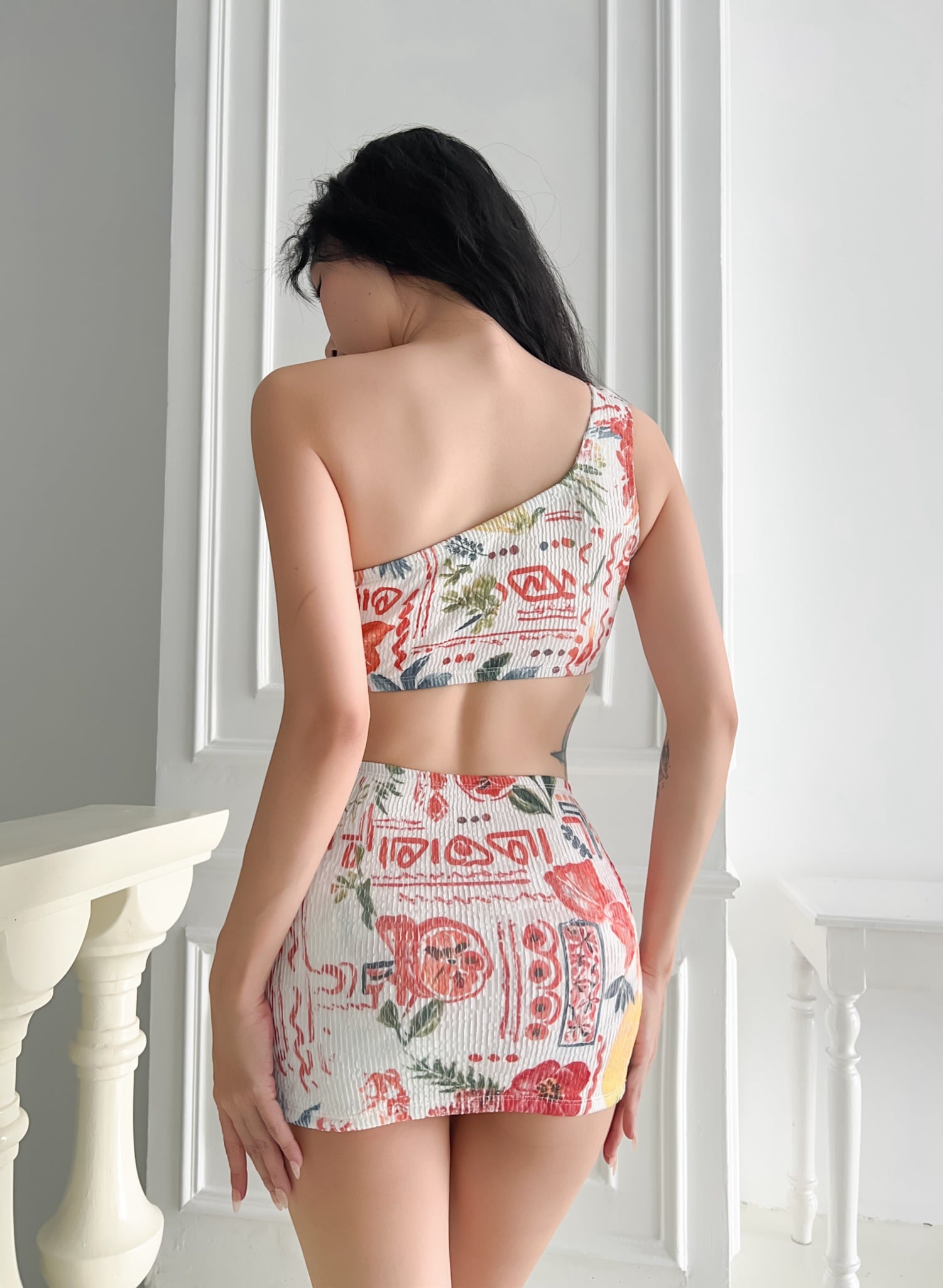 Oceva Swimsuit - Áo Tắm 1 Mảnh Váy Kèm Quần Chip -  Họa Tiết Độc Quyền