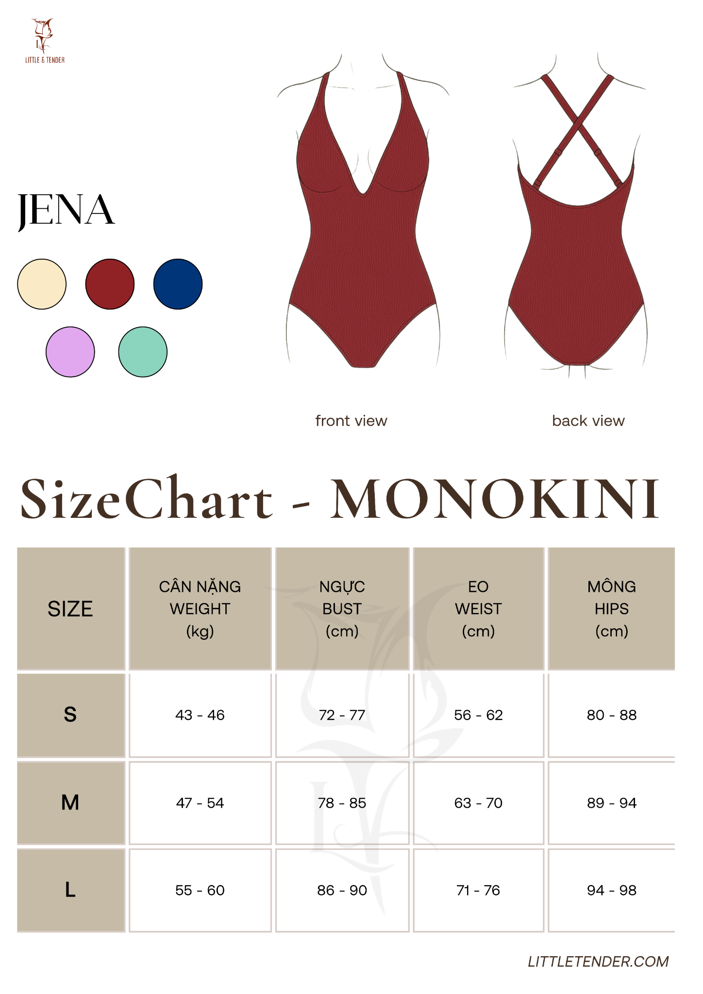 JENA SWIMSUIT - BỘ SƯU TẬP ÁNH NHŨ ĐỘC QUYỀN