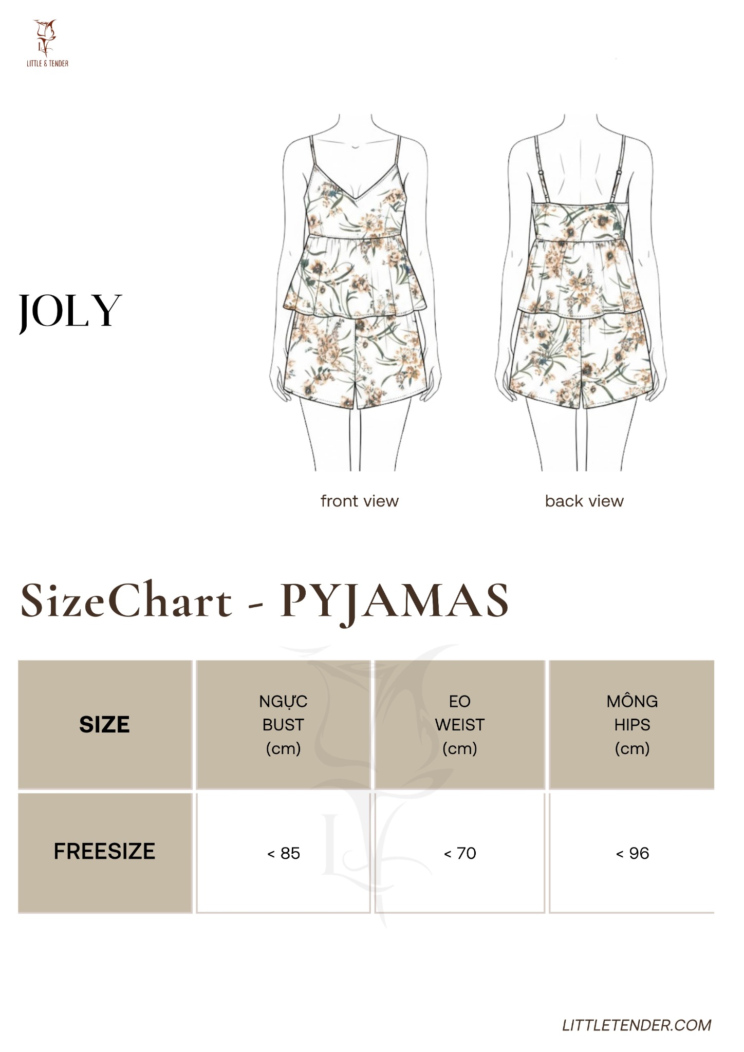 JOLY SILK SHORT PAJAMAS - ĐỒ NGỦ LỤA NGẮN HỌA TIẾT CÂY LÁ