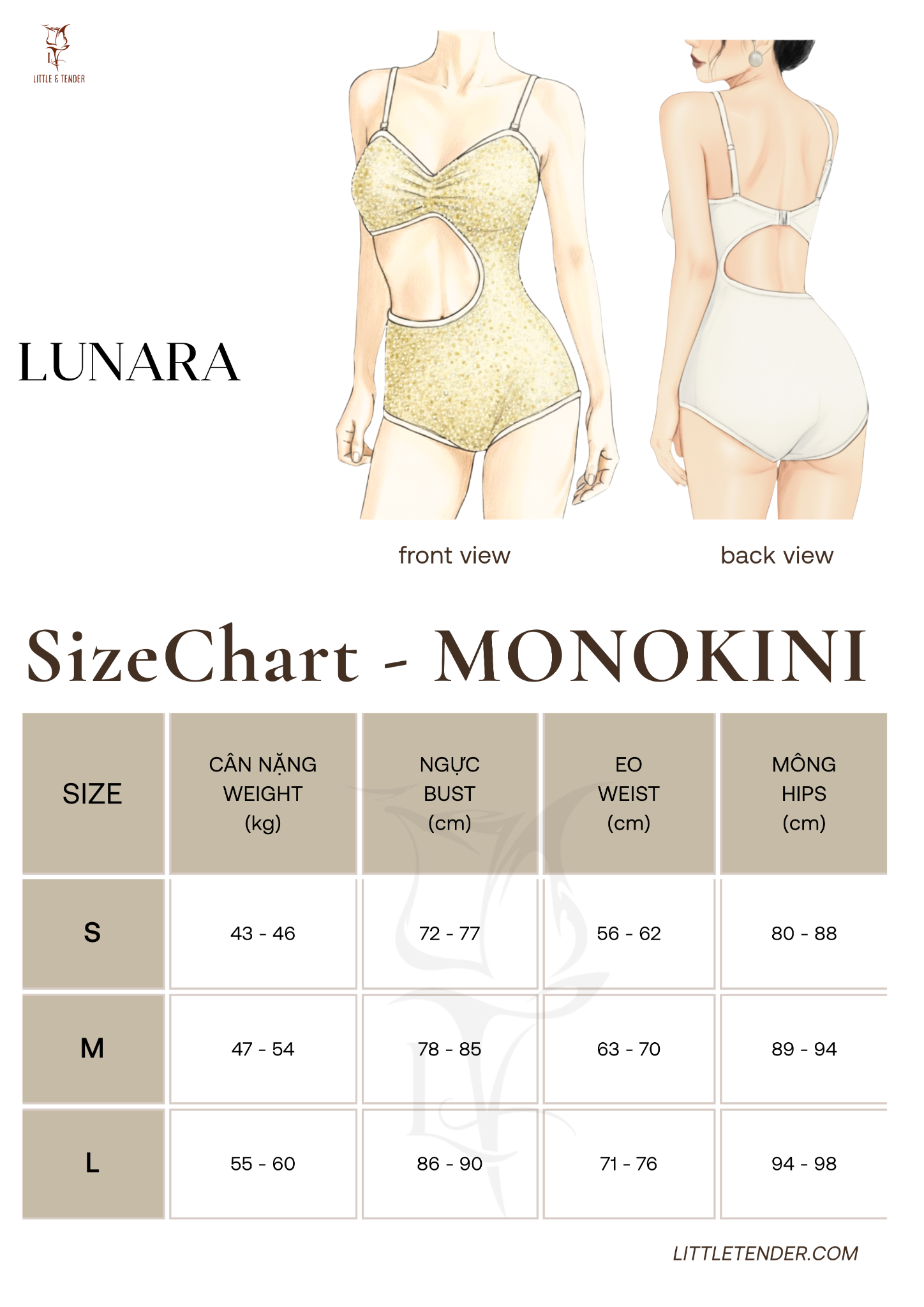 Lunara Swimsuit - Áo Tắm 1 Mảnh Cutout Đính Kim Sa Thủ Công (SALE)