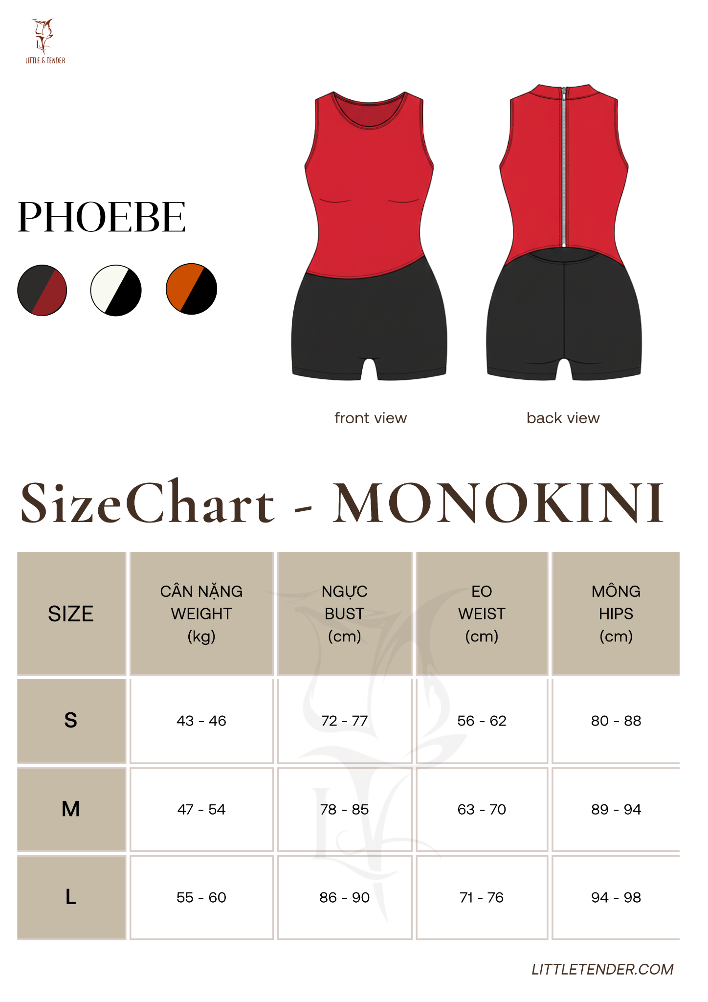 PHOEBE SWIMSUIT - Áo tắm 1 mảnh dáng ba lỗ phối màu