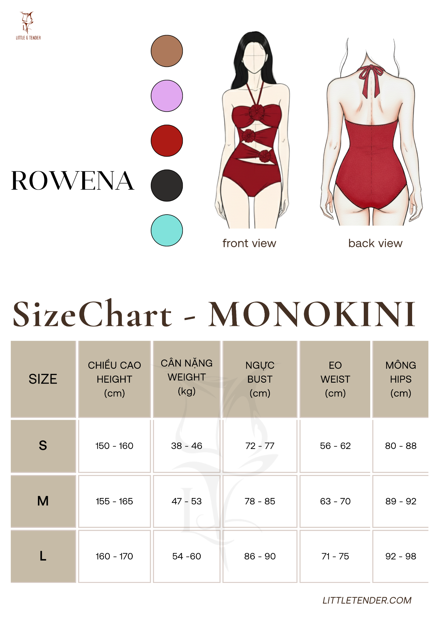 Rowena Swimsuit - Áo Tắm 1 Mảnh Đính 3 Hoa (SALE)