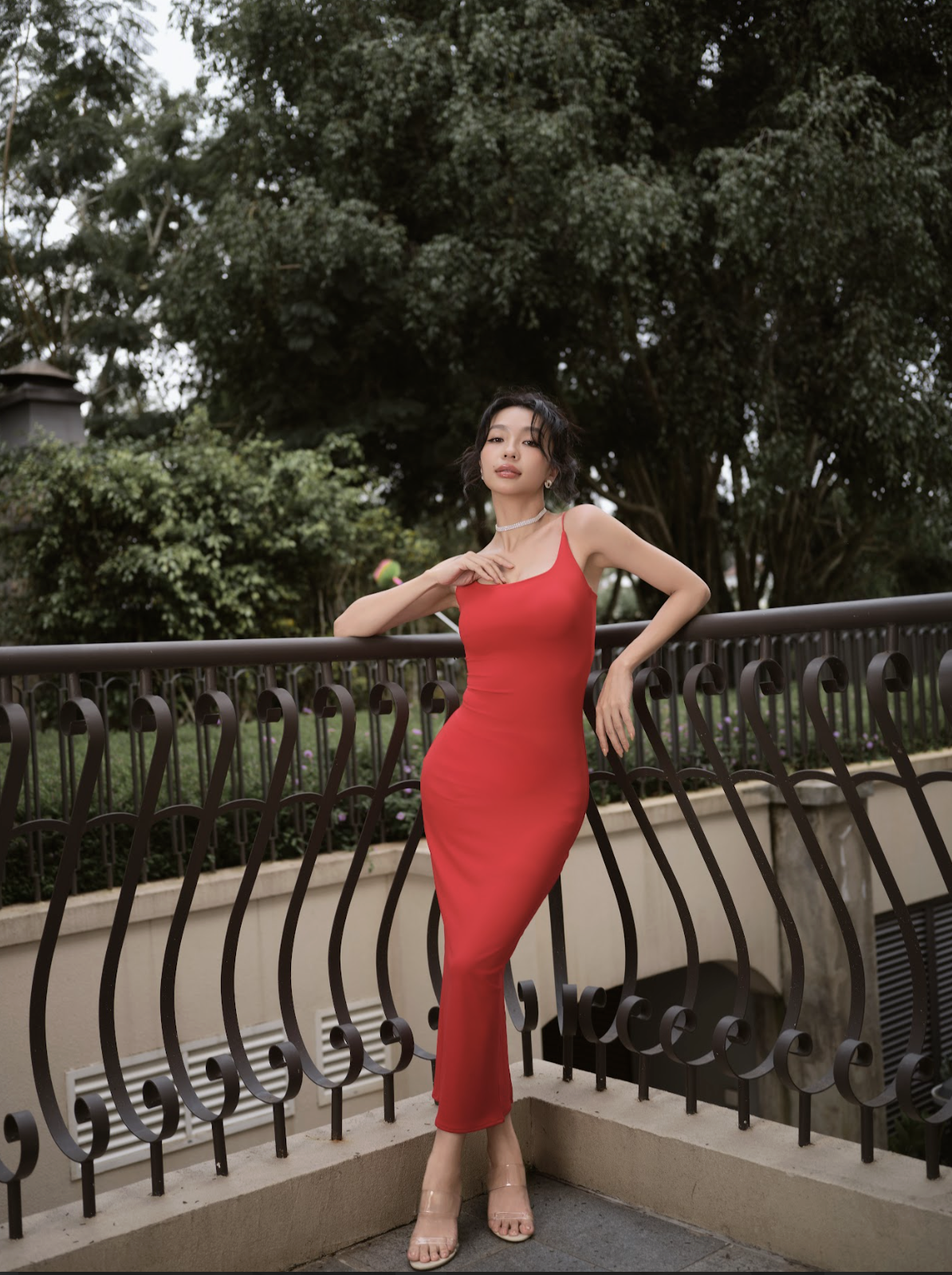 CAMILLE MIDI DRESS - ĐẦM BODY ÔM DÁNG THIẾT KẾ HỞ LƯNG