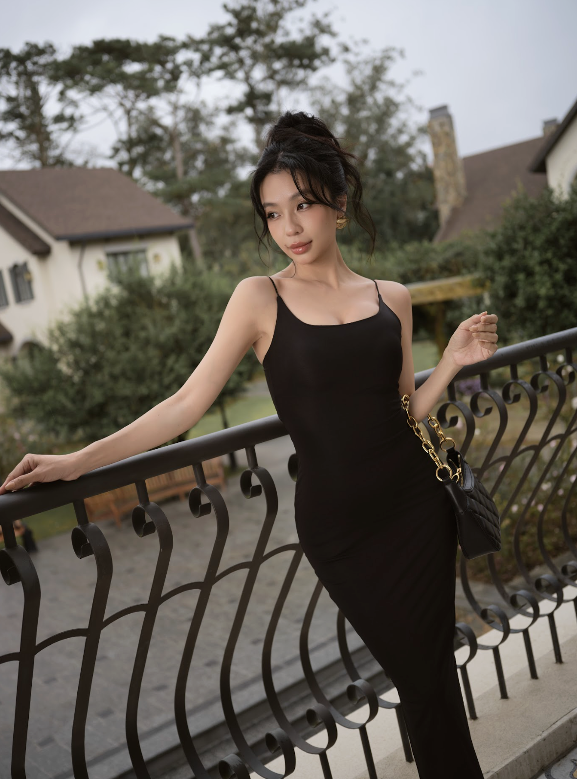 CAMILLE MIDI DRESS - ĐẦM BODY ÔM DÁNG THIẾT KẾ HỞ LƯNG