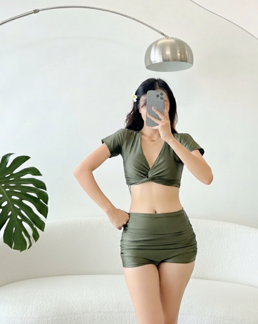 GINA SWIMSUIT SET - SET ÁO TẮM 2 MẢNH VỚI 8 GAM MÀU RỰC RỠ