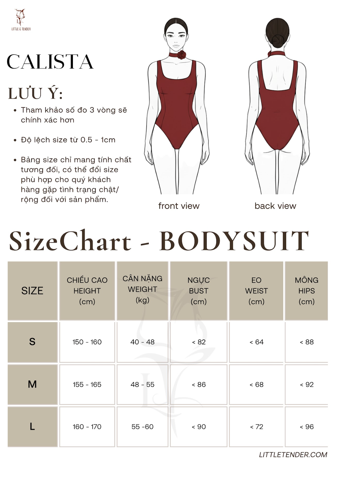 CALISTA BODYSUIT - BODYSUIT T-STRING DÁNG BA LỖ (SALE)