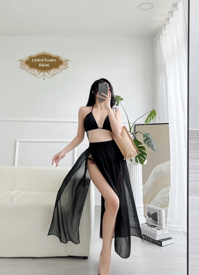 MEERA DRESS - Set 3 món phối chân váy 4 tà